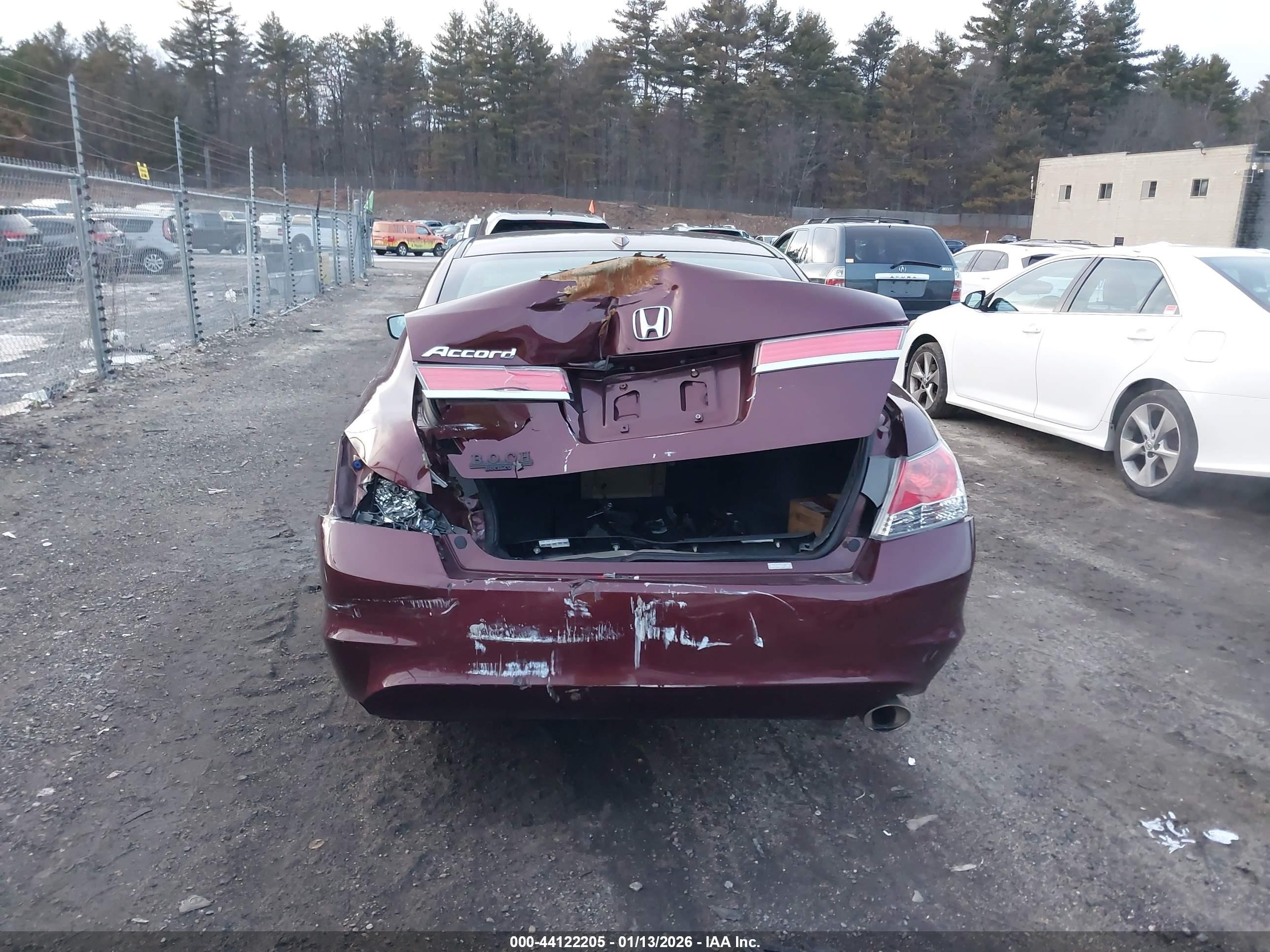 2011 Honda Accord 2.4 Ex-l Maroon vin: 1HGCP2F87BA131605