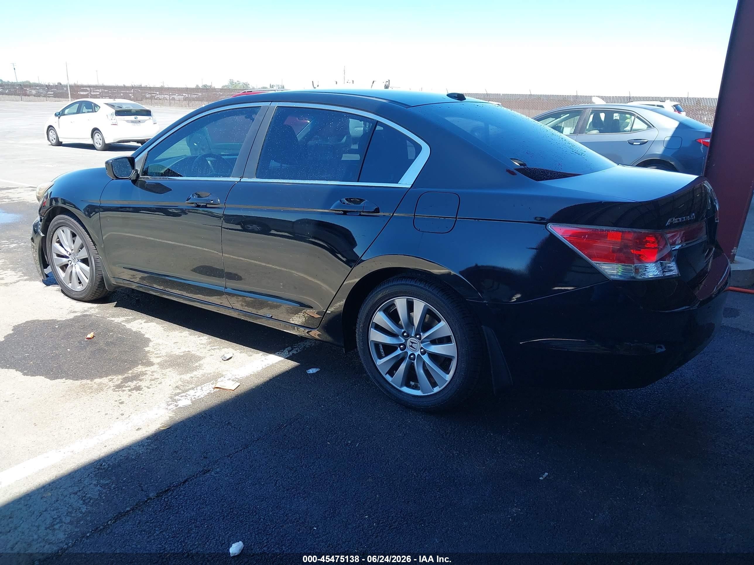 2011 Honda Accord 2.4 Ex-l Black vin: 1HGCP2F87BA139073