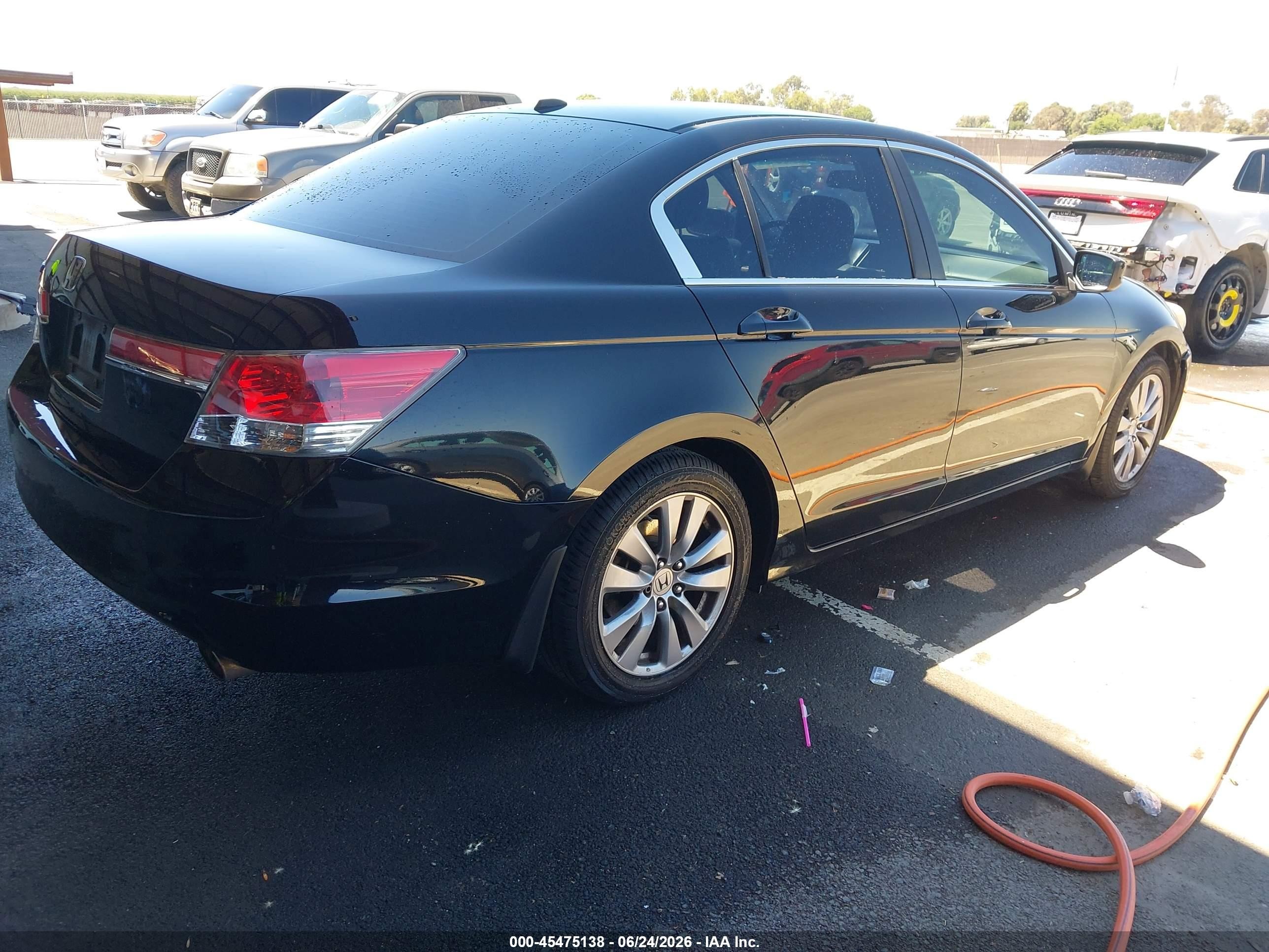 2011 Honda Accord 2.4 Ex-l Black vin: 1HGCP2F87BA139073