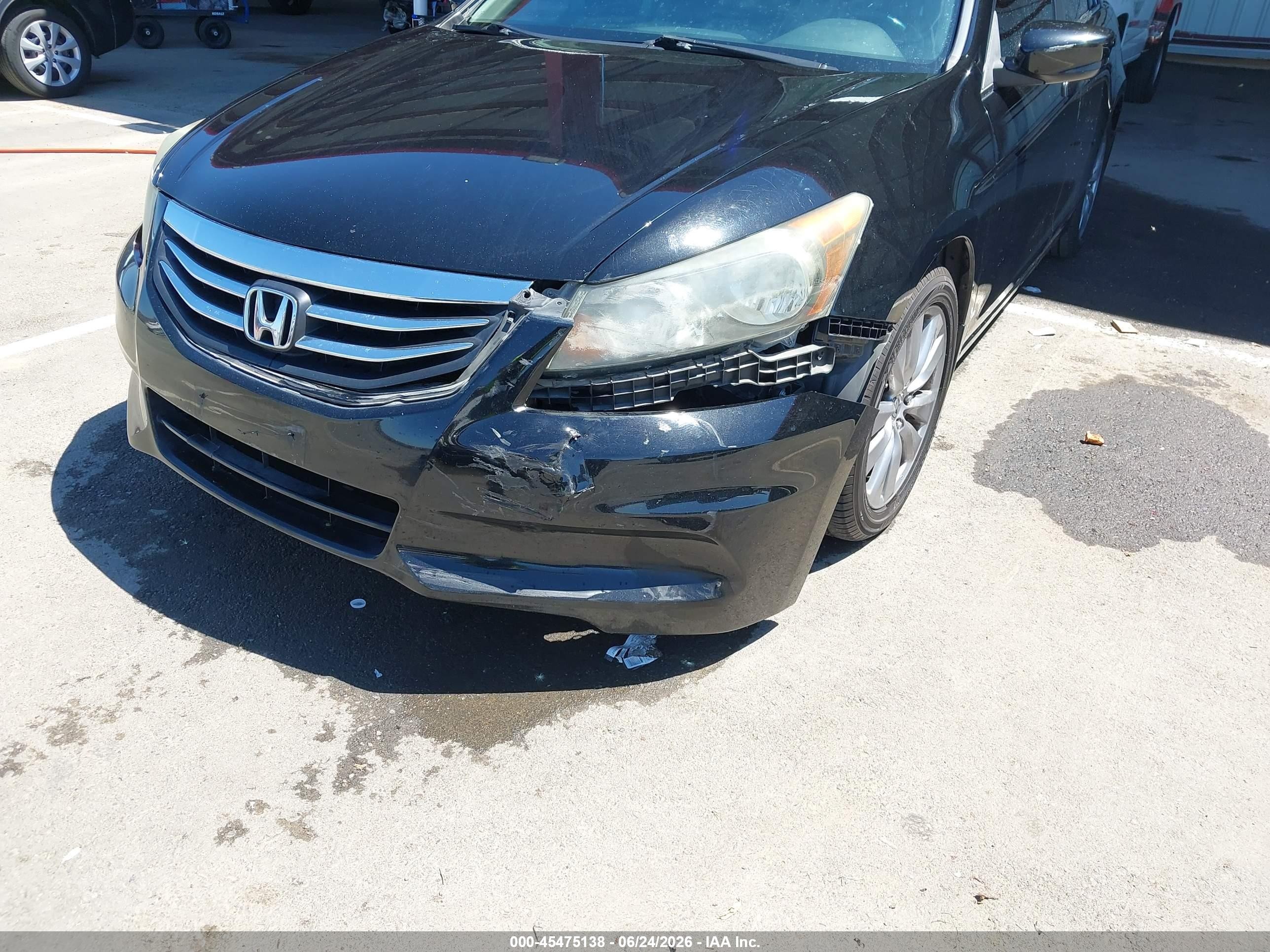 2011 Honda Accord 2.4 Ex-l Black vin: 1HGCP2F87BA139073