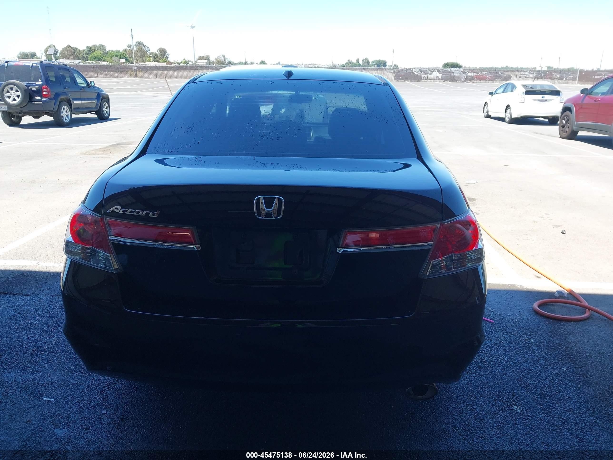 2011 Honda Accord 2.4 Ex-l Black vin: 1HGCP2F87BA139073