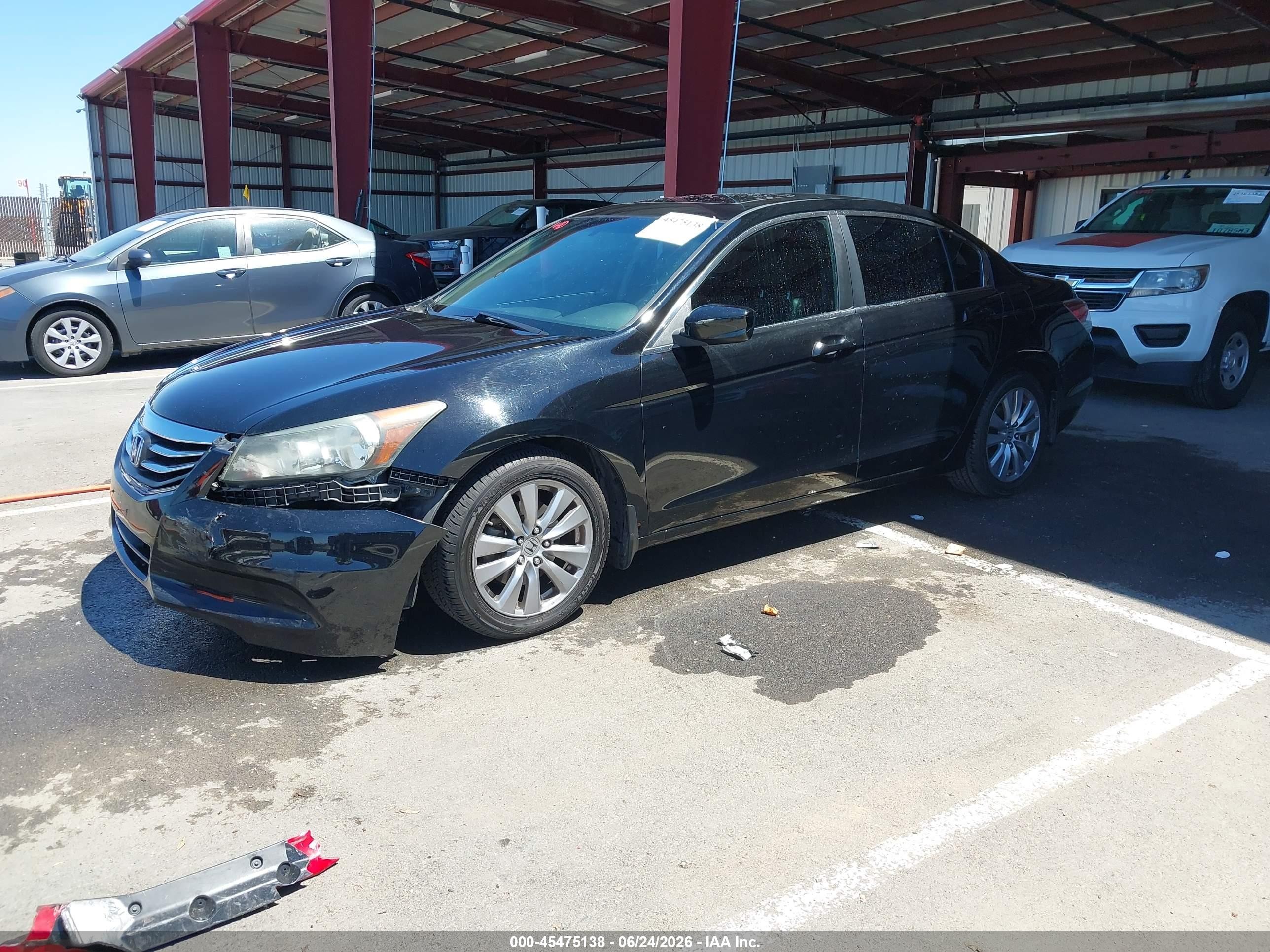 2011 Honda Accord 2.4 Ex-l Black vin: 1HGCP2F87BA139073