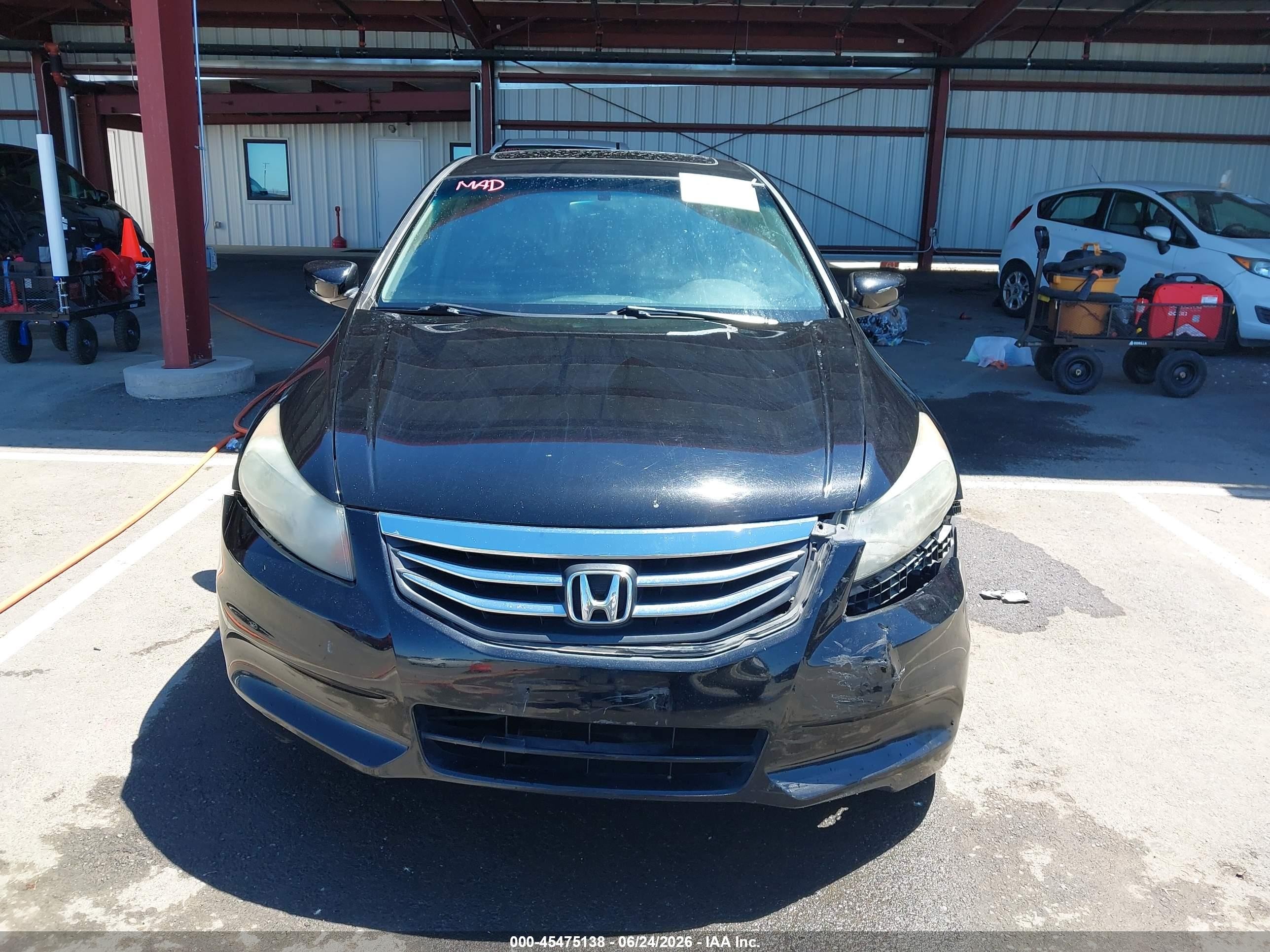 2011 Honda Accord 2.4 Ex-l Black vin: 1HGCP2F87BA139073