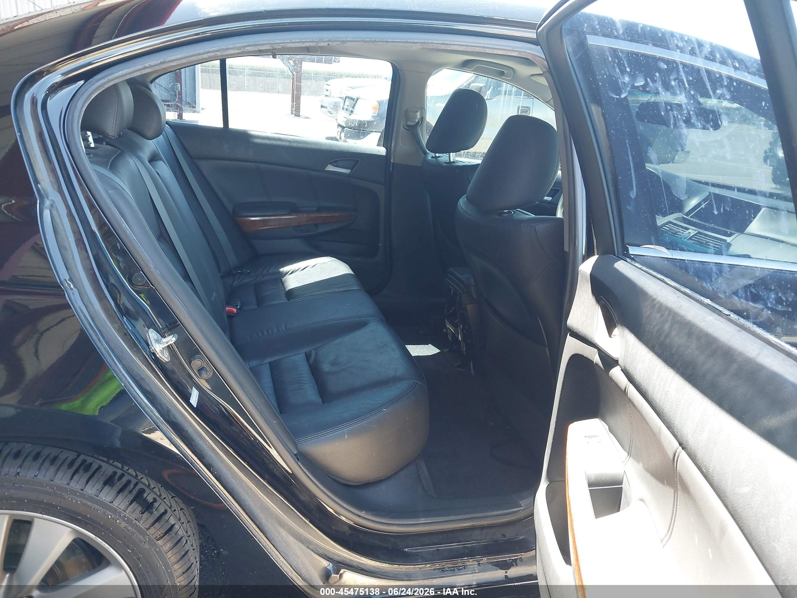 2011 Honda Accord 2.4 Ex-l Black vin: 1HGCP2F87BA139073