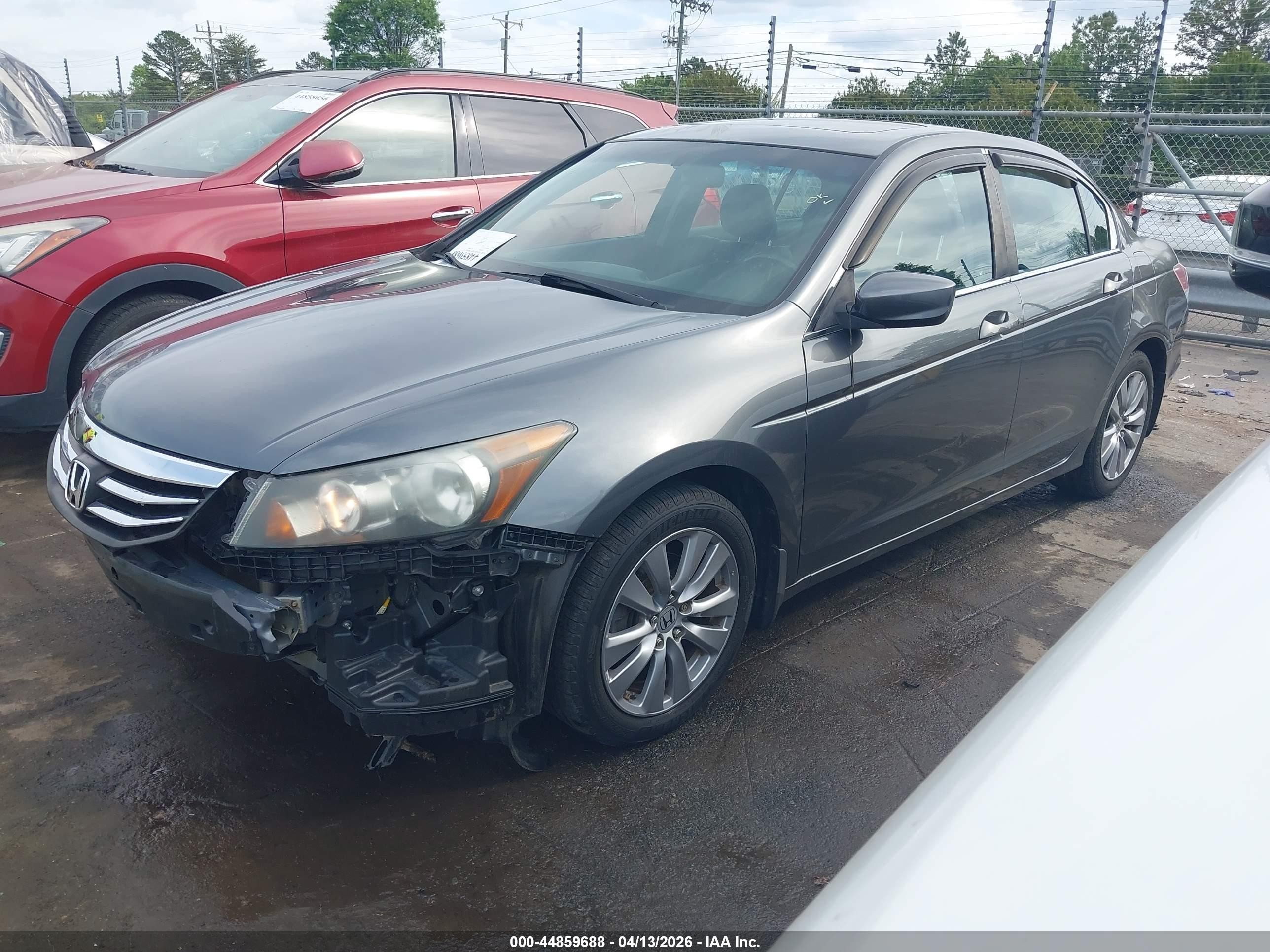 2011 Honda Accord 2.4 Ex-l Gray vin: 1HGCP2F87BA146606