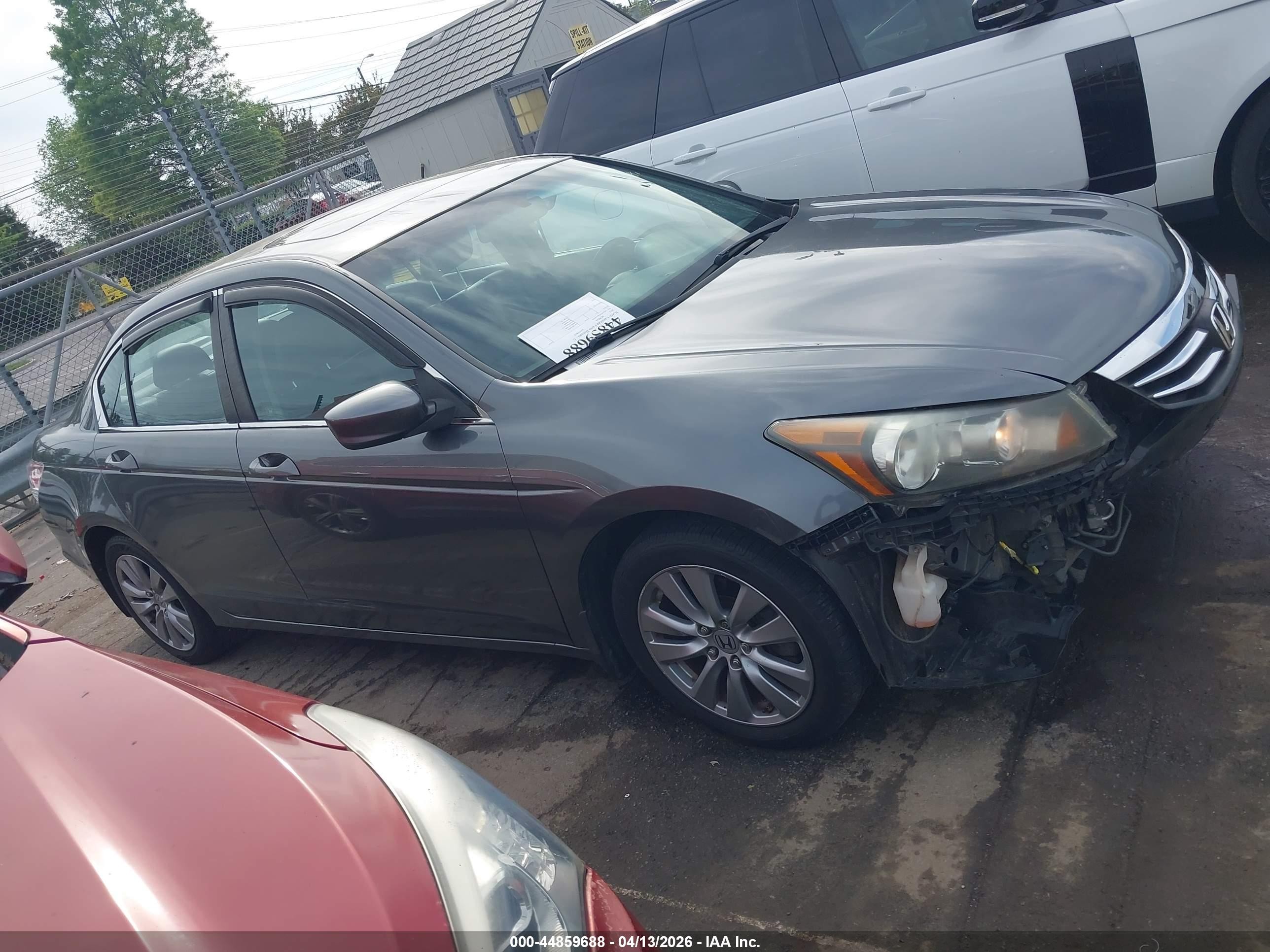 2011 Honda Accord 2.4 Ex-l Gray vin: 1HGCP2F87BA146606