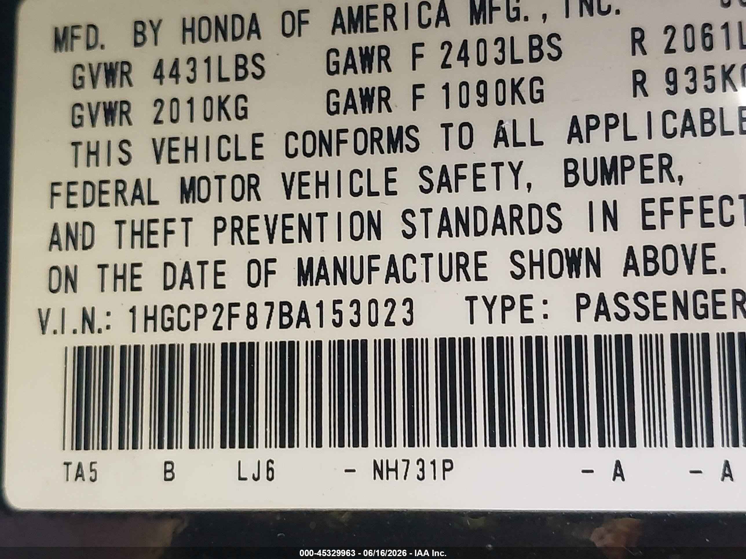 2011 Honda Accord 2.4 Ex-l Black vin: 1HGCP2F87BA153023