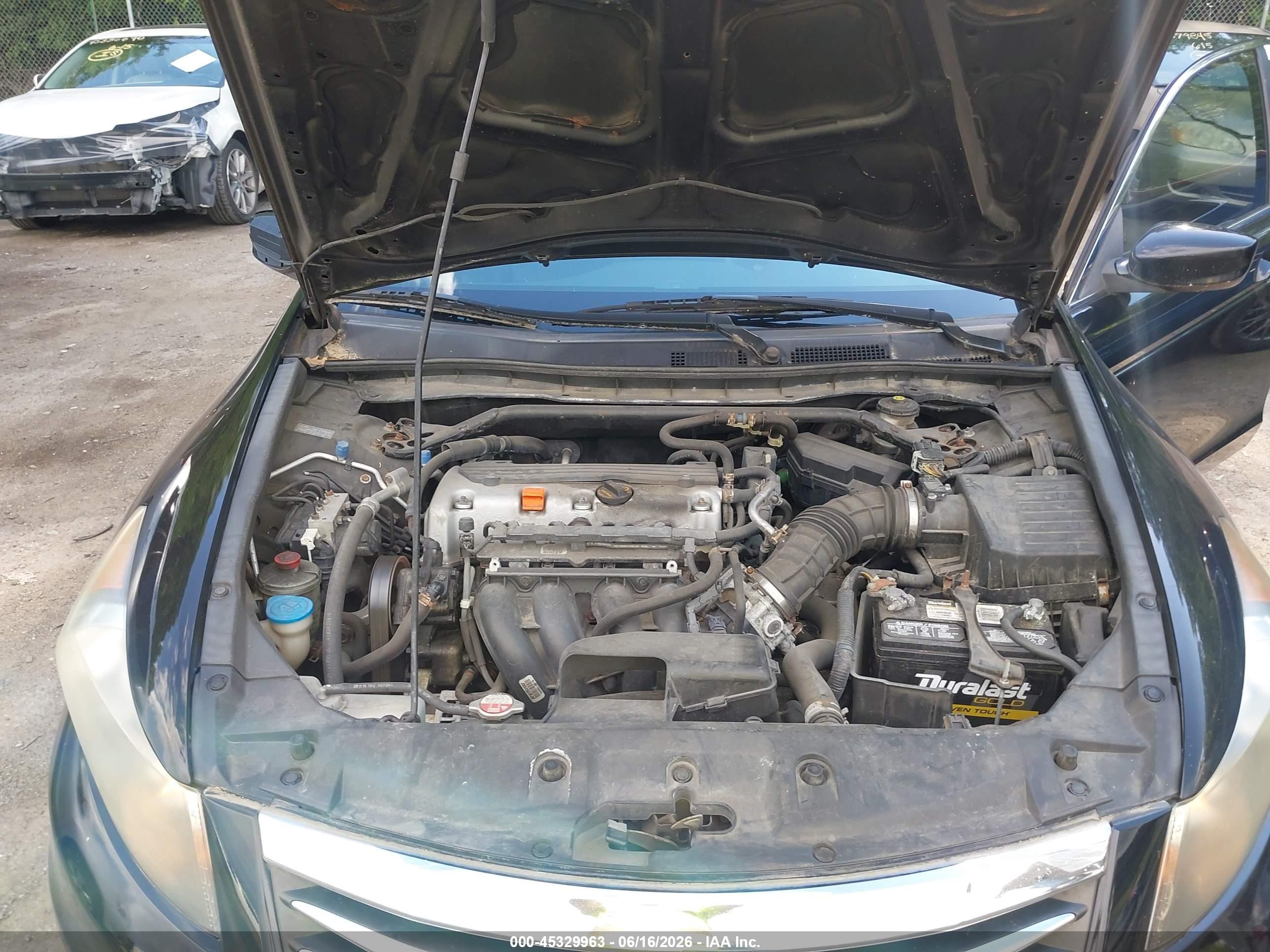 2011 Honda Accord 2.4 Ex-l Black vin: 1HGCP2F87BA153023