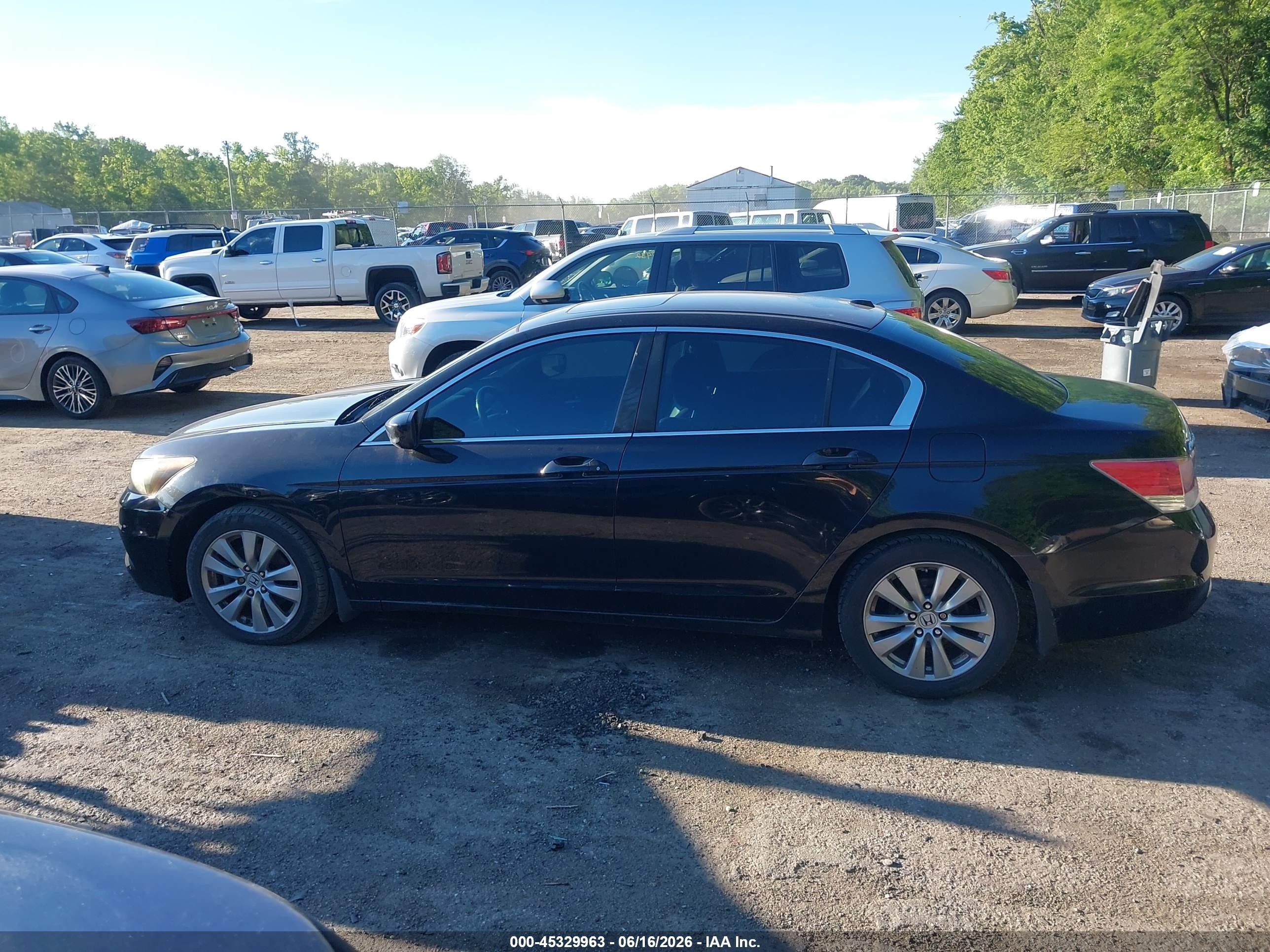 2011 Honda Accord 2.4 Ex-l Black vin: 1HGCP2F87BA153023