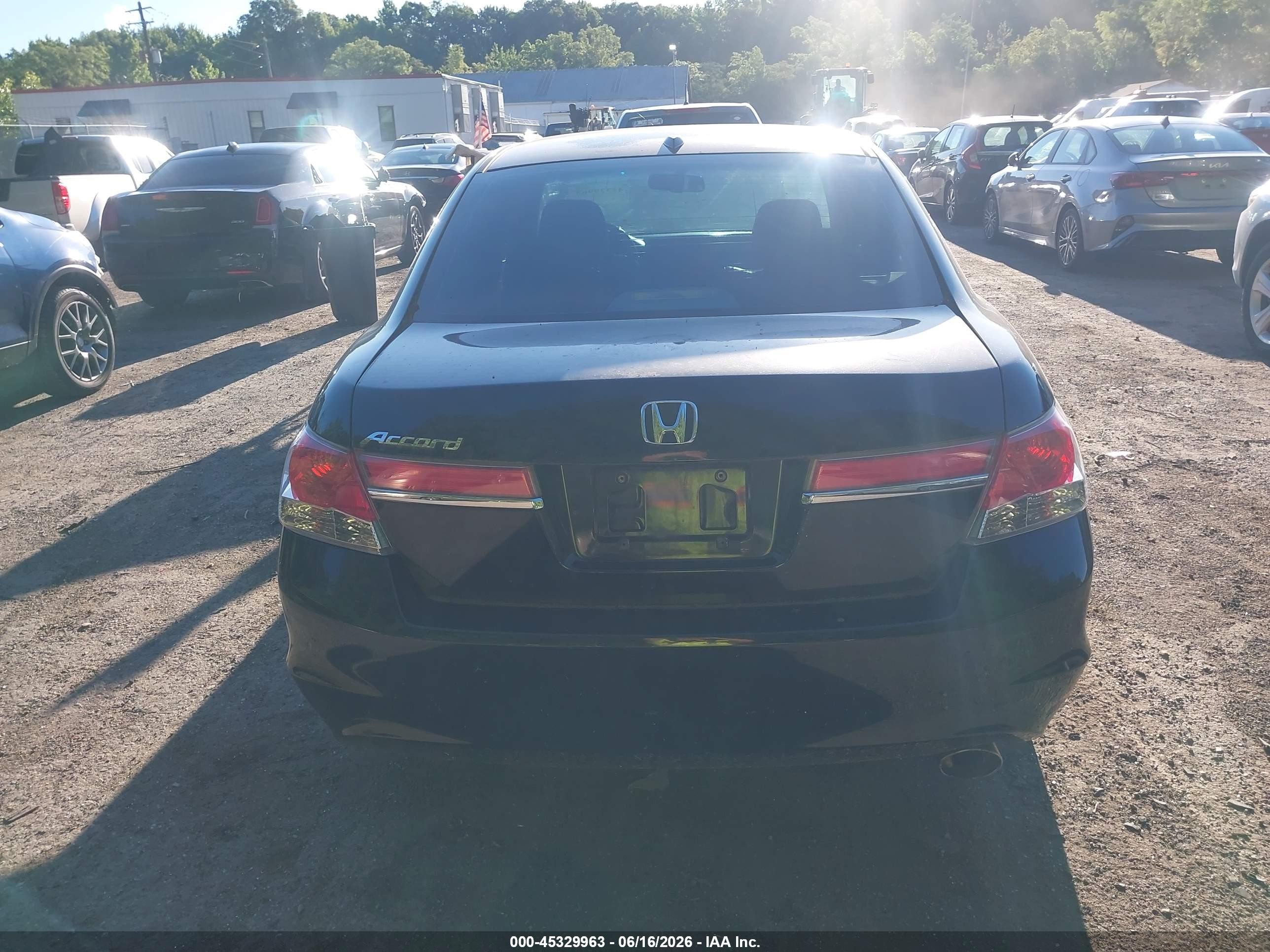 2011 Honda Accord 2.4 Ex-l Black vin: 1HGCP2F87BA153023