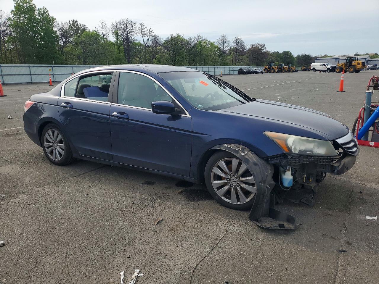 2011 Honda Accord Exl Blue vin: 1HGCP2F87BA154978