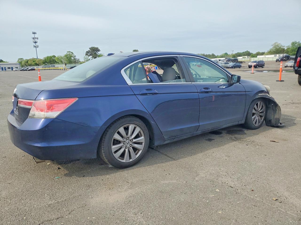 2011 Honda Accord Exl Blue vin: 1HGCP2F87BA154978