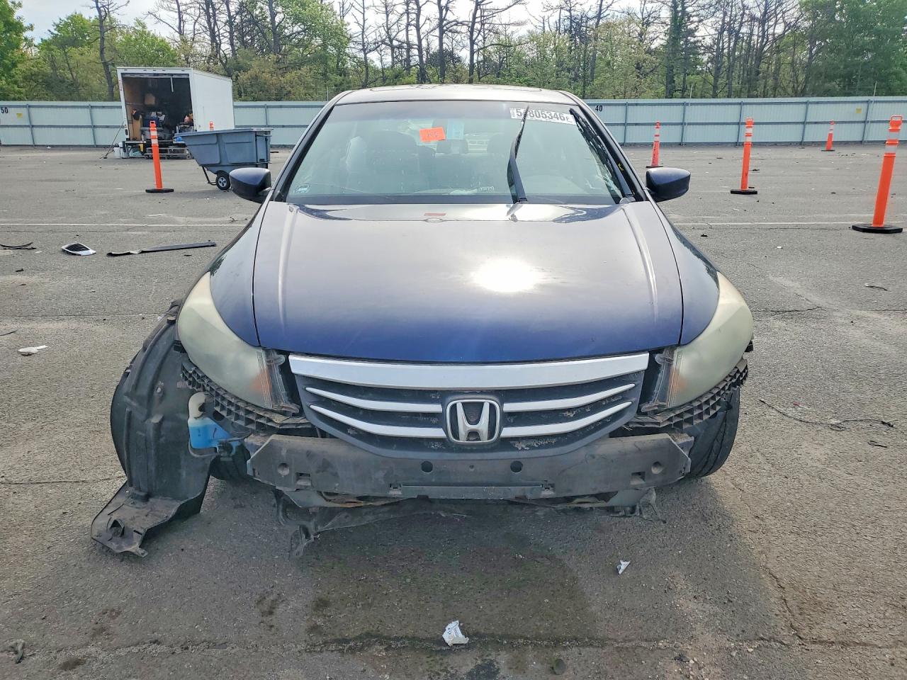 2011 Honda Accord Exl Blue vin: 1HGCP2F87BA154978