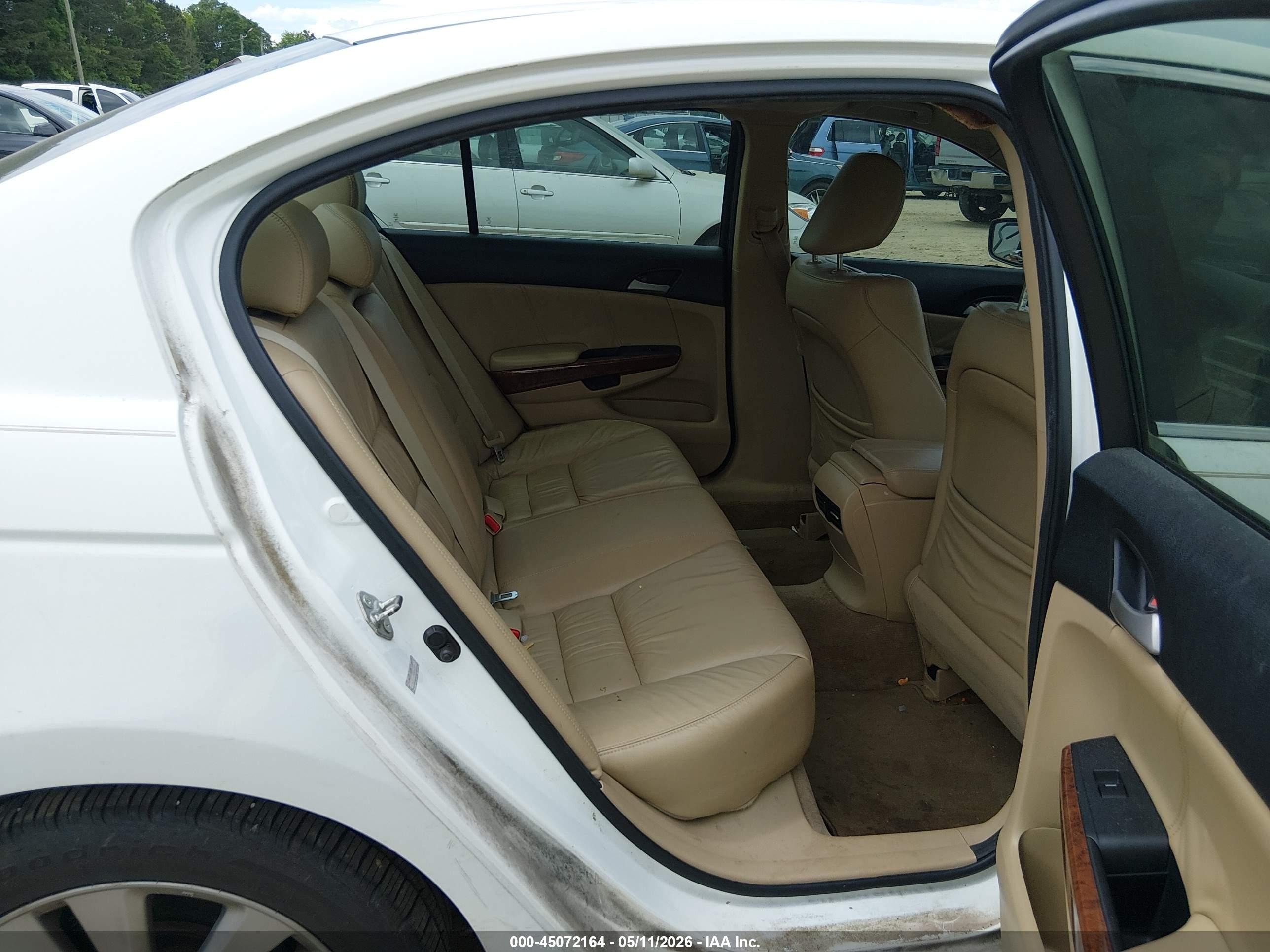 2012 Honda Accord 2.4 Ex-l White vin: 1HGCP2F87CA068829