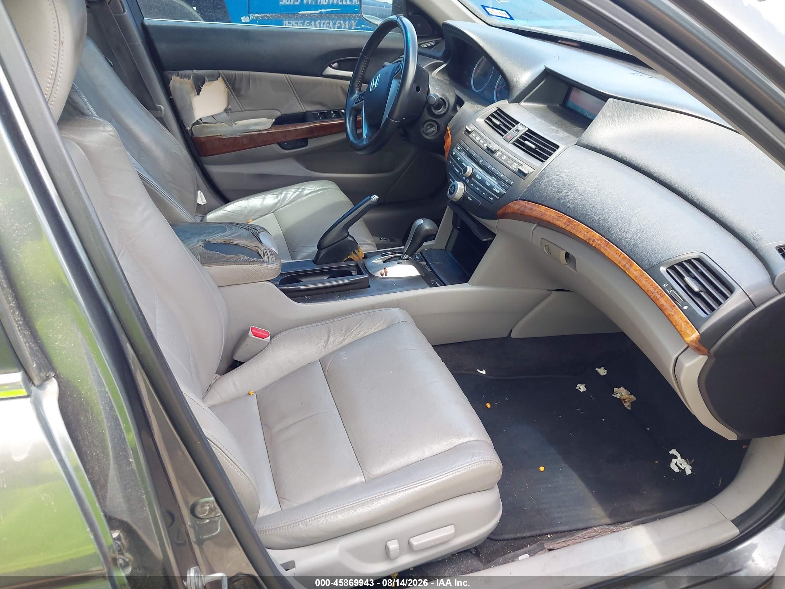 2012 Honda Accord 2.4 Ex-l Серый vin: 1HGCP2F87CA073741