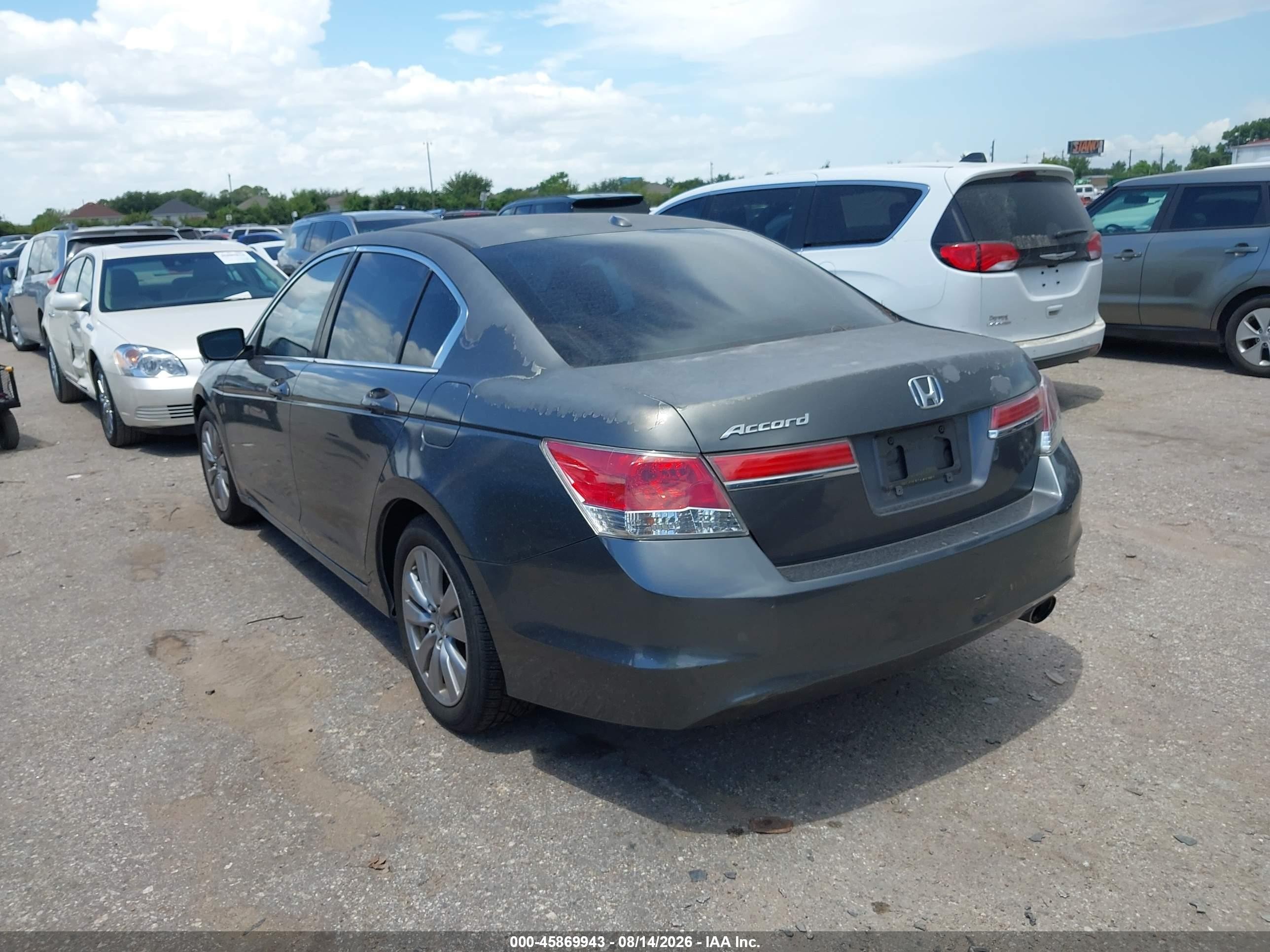 2012 Honda Accord 2.4 Ex-l Серый vin: 1HGCP2F87CA073741