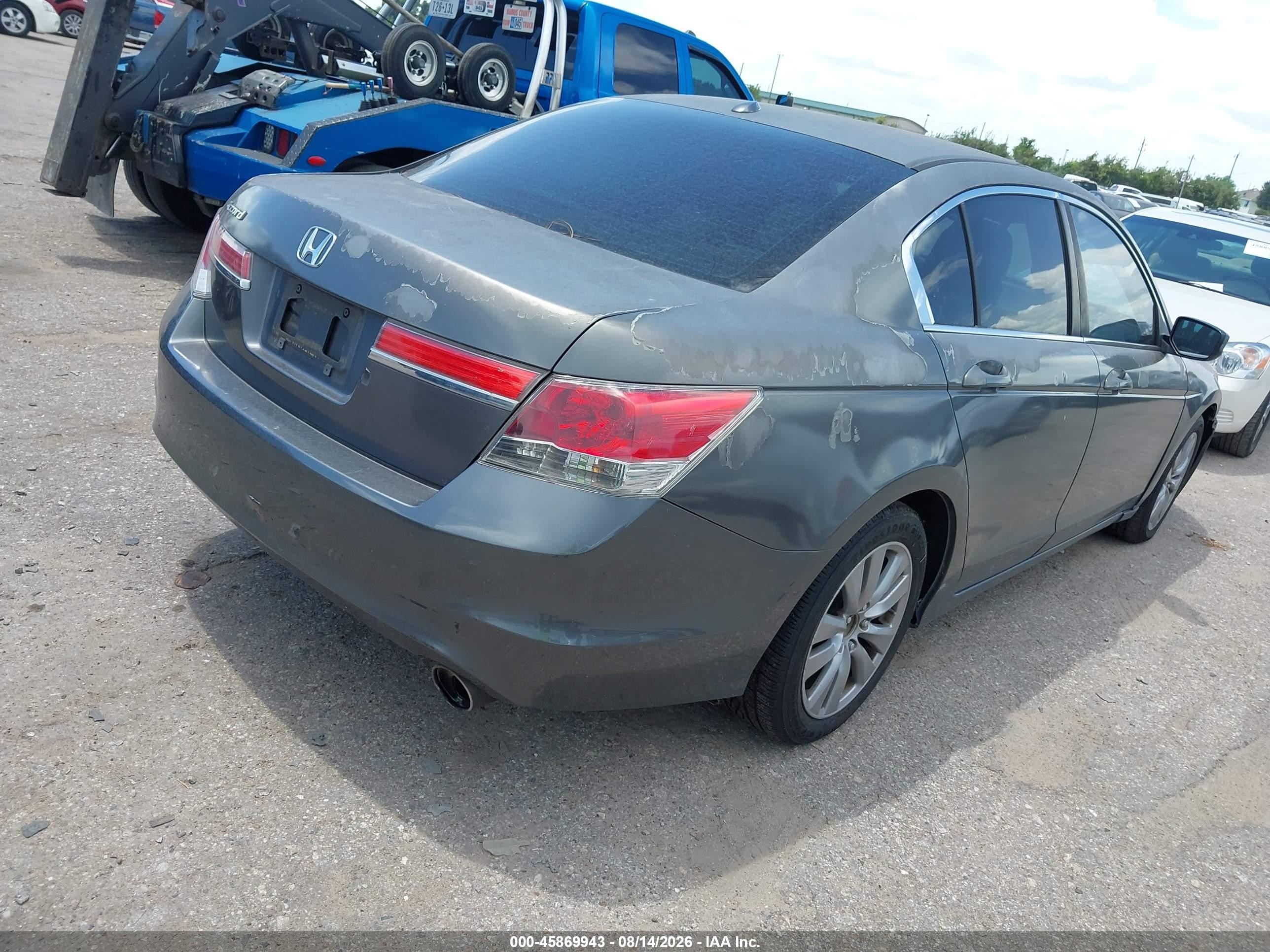 2012 Honda Accord 2.4 Ex-l Серый vin: 1HGCP2F87CA073741