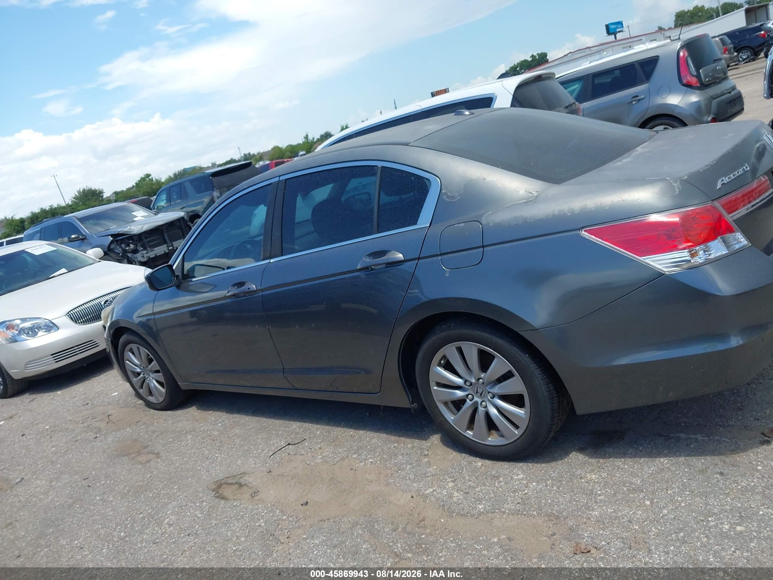 2012 Honda Accord 2.4 Ex-l Серый vin: 1HGCP2F87CA073741