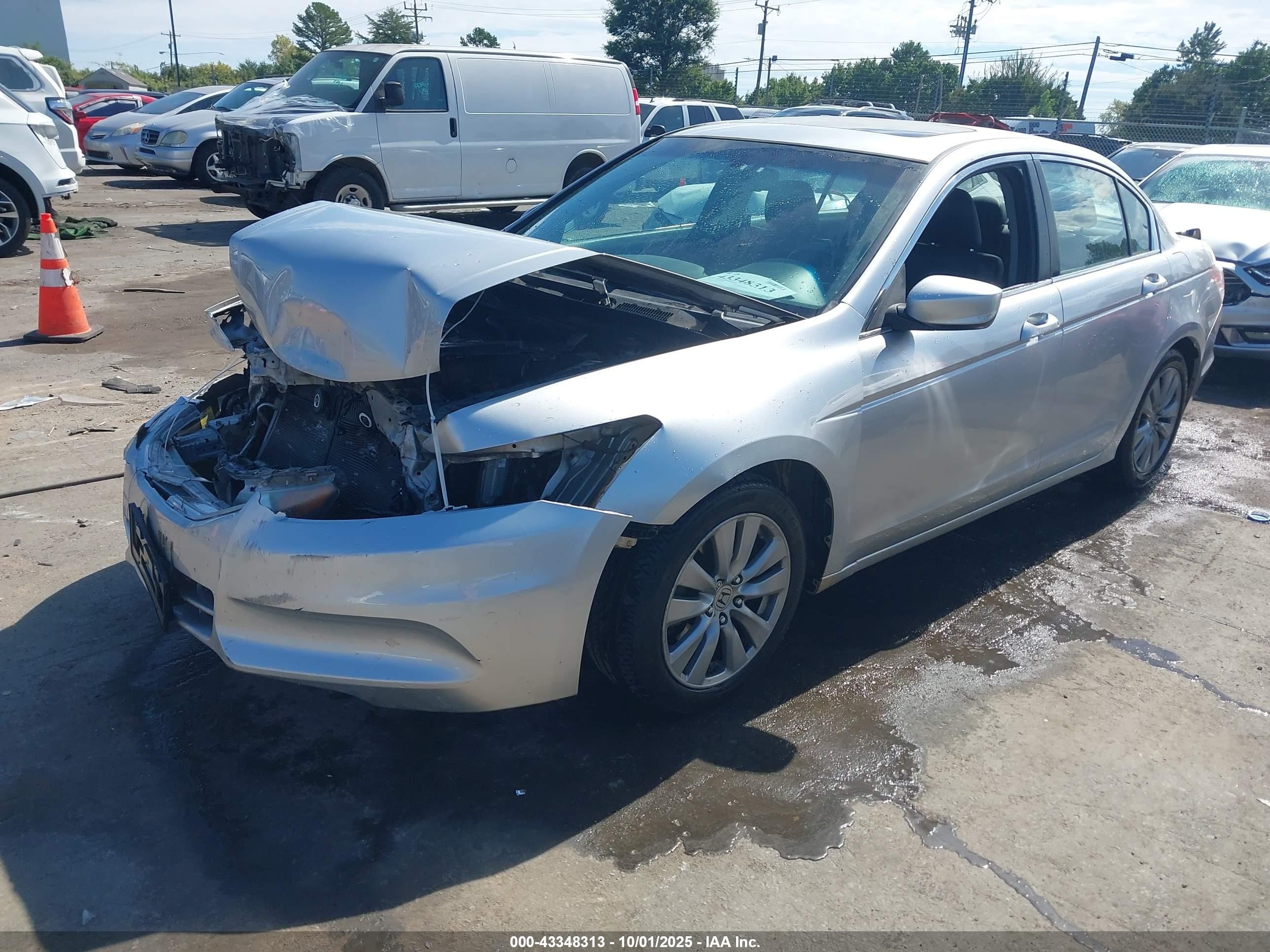 2012 Honda Accord Sdn 2.4 Ex-l/ex-l Silver vin: 1HGCP2F87CA076414
