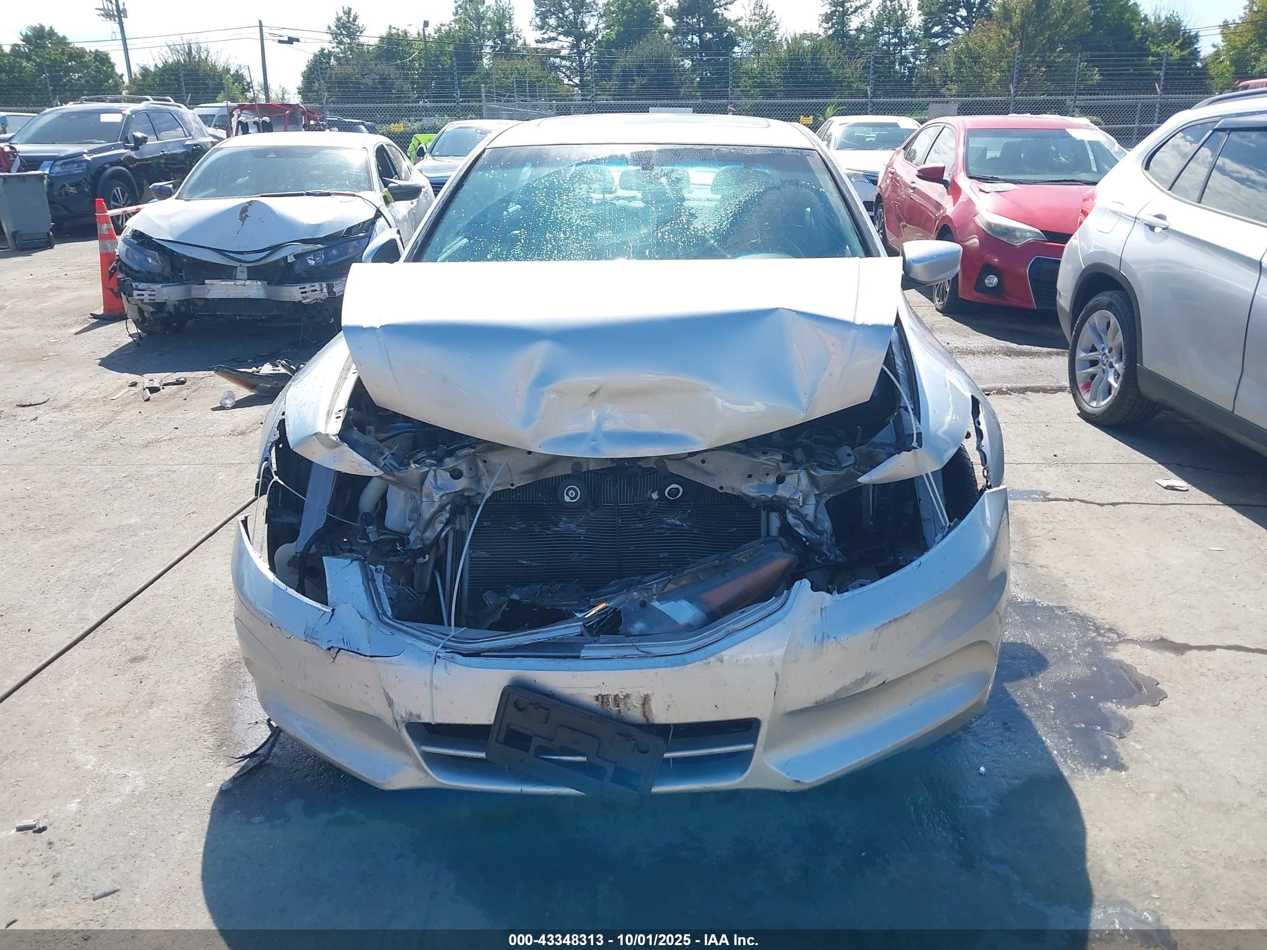 2012 Honda Accord Sdn 2.4 Ex-l/ex-l Silver vin: 1HGCP2F87CA076414