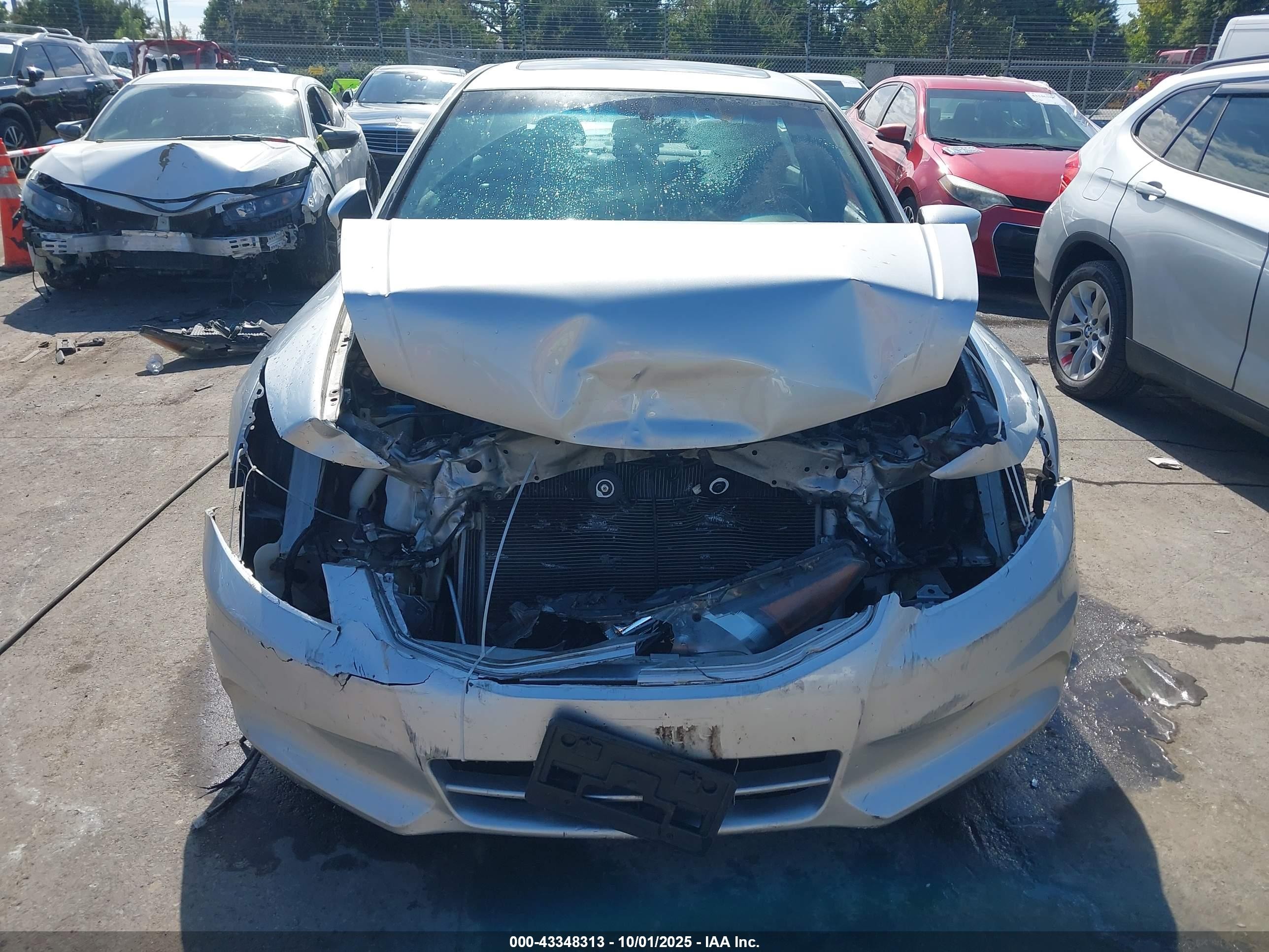 2012 Honda Accord Sdn 2.4 Ex-l/ex-l Silver vin: 1HGCP2F87CA076414