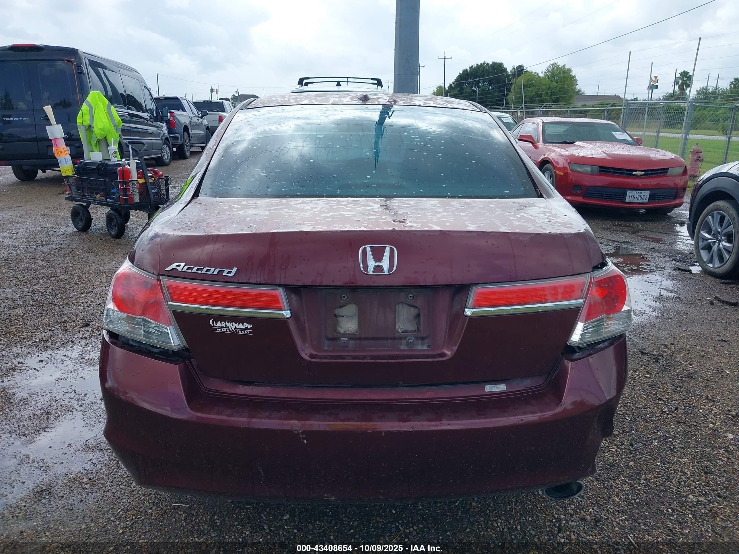2012 Honda Accord Sdn 2.4 Ex-l/ex-l Maroon vin: 1HGCP2F87CA089714