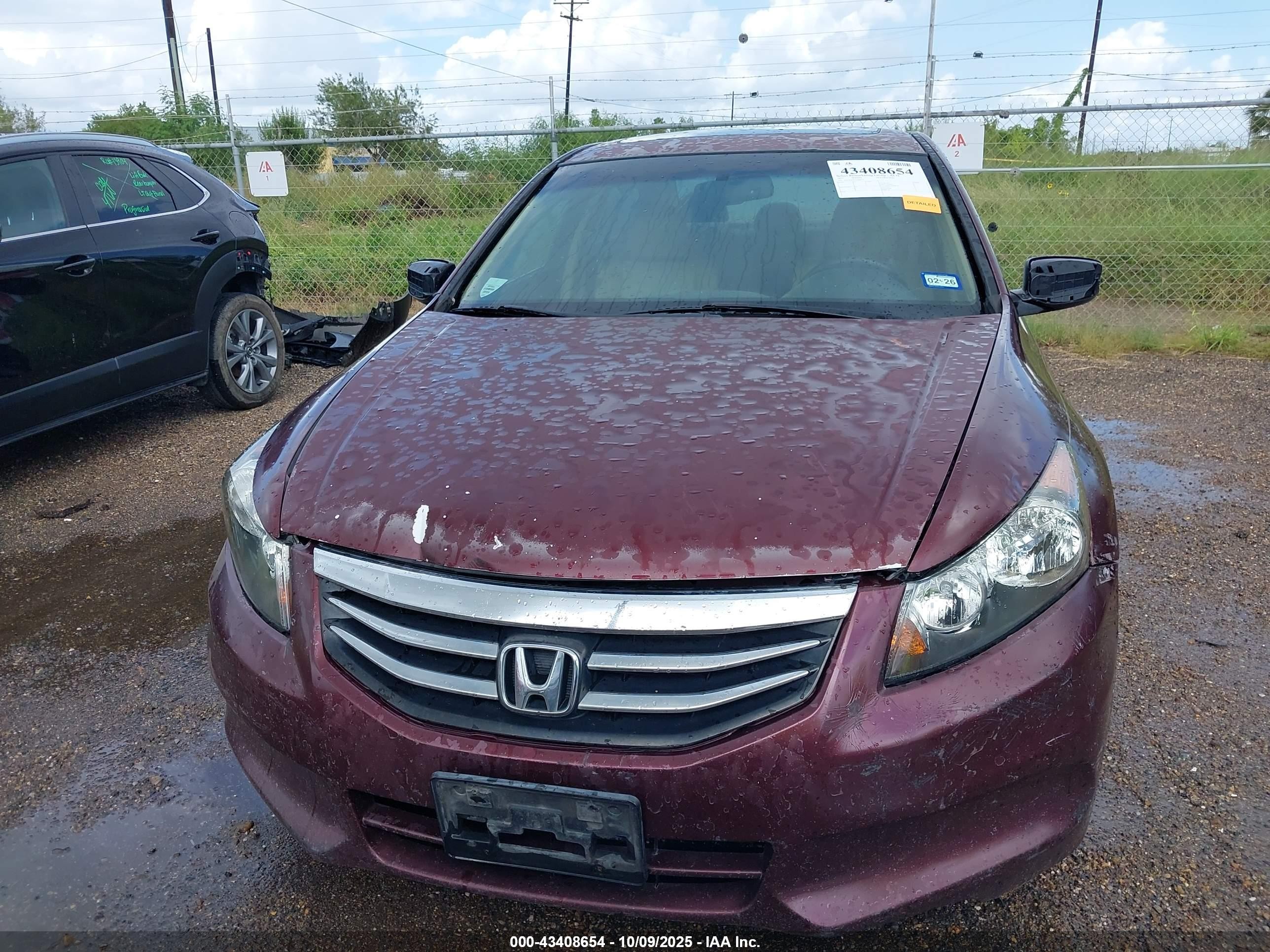 2012 Honda Accord Sdn 2.4 Ex-l/ex-l Maroon vin: 1HGCP2F87CA089714