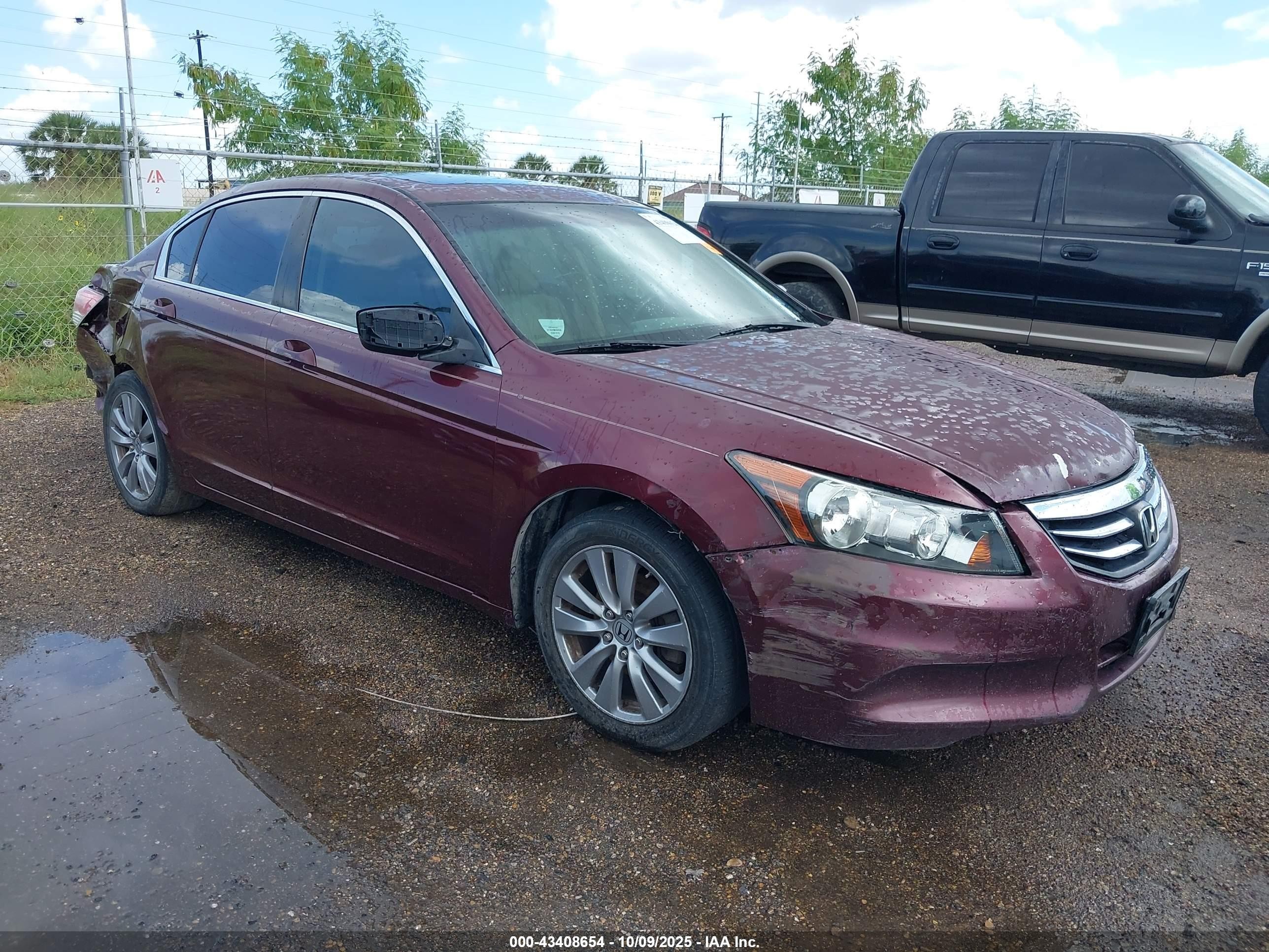 2012 Honda Accord Sdn 2.4 Ex-l/ex-l Maroon vin: 1HGCP2F87CA089714