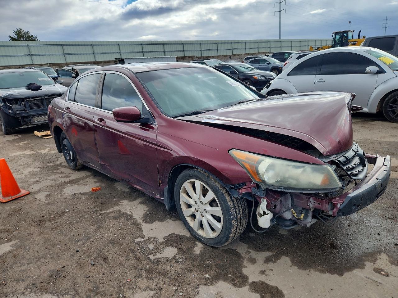 2012 Honda Accord Exl Maroon vin: 1HGCP2F87CA107970