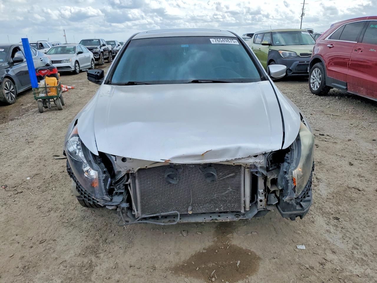 2012 Honda Accord Exl Silver vin: 1HGCP2F87CA126809