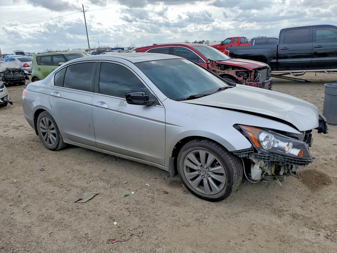 2012 Honda Accord Exl Silver vin: 1HGCP2F87CA126809