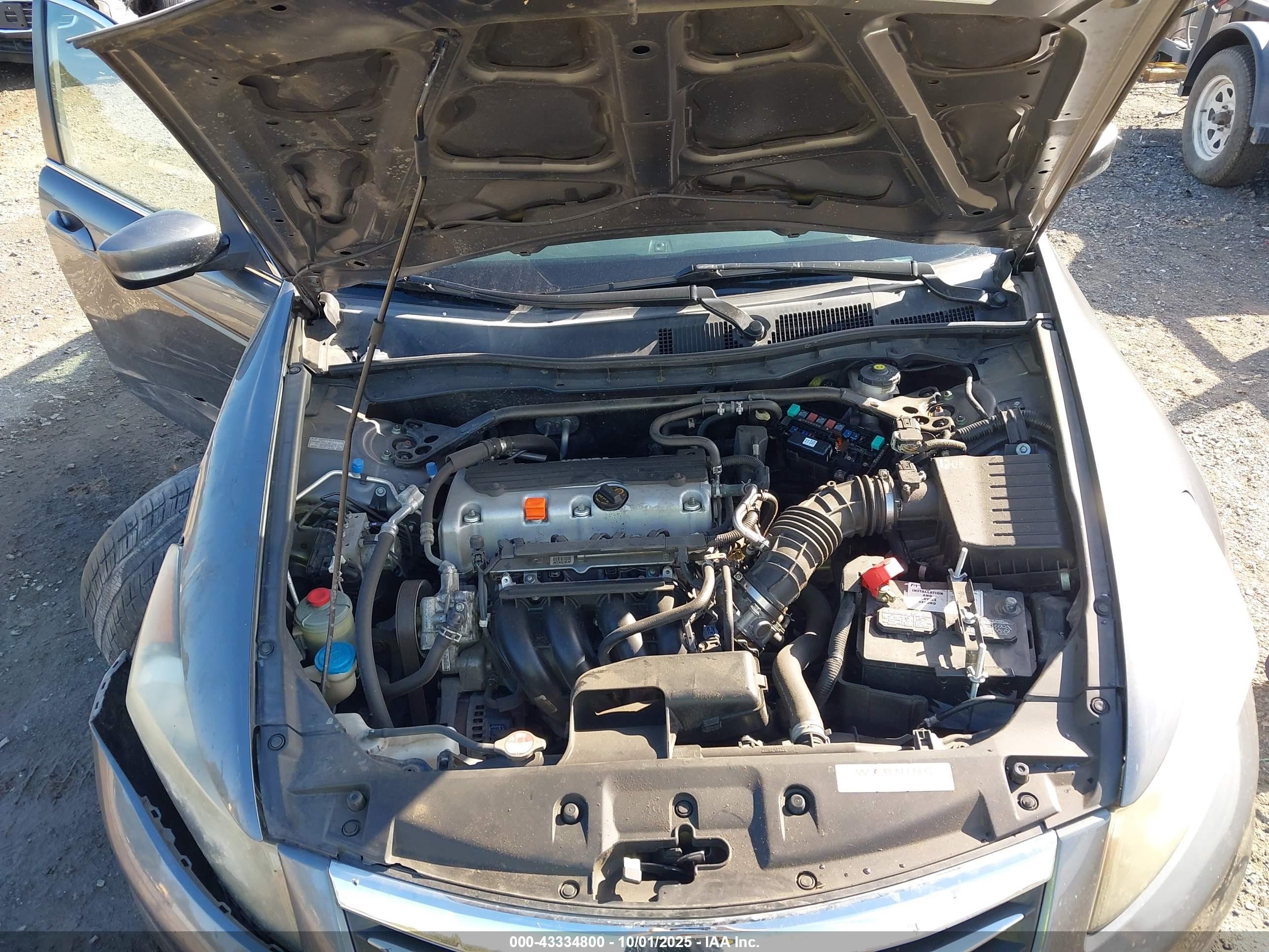 2012 Honda Accord Sdn 2.4 Ex-l/ex-l Black vin: 1HGCP2F87CA141455