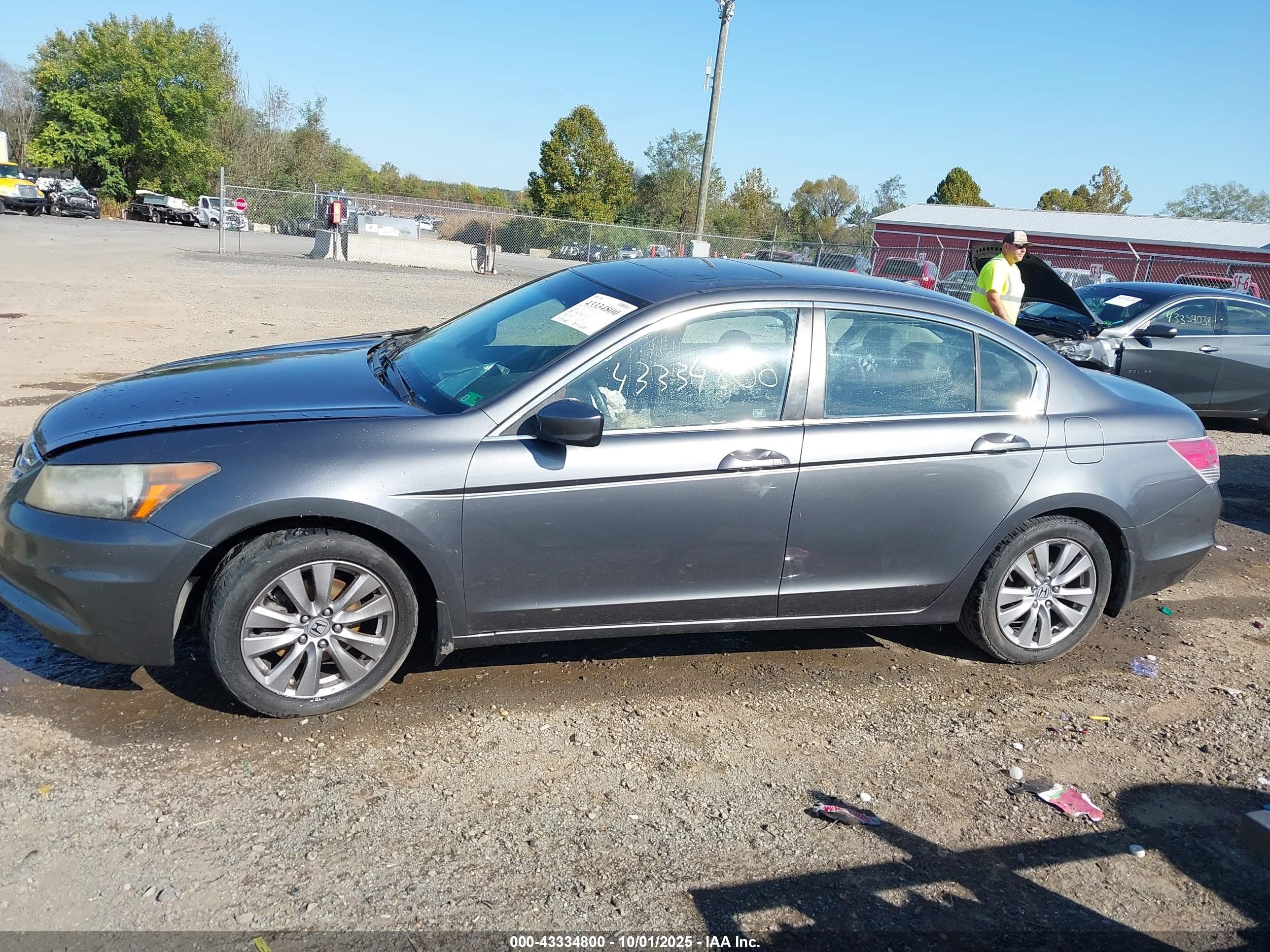 2012 Honda Accord Sdn 2.4 Ex-l/ex-l Black vin: 1HGCP2F87CA141455