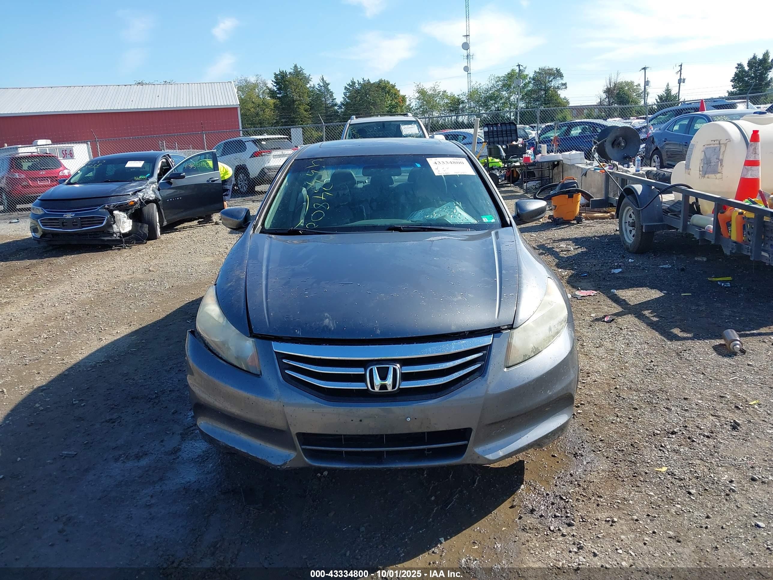 2012 Honda Accord Sdn 2.4 Ex-l/ex-l Black vin: 1HGCP2F87CA141455