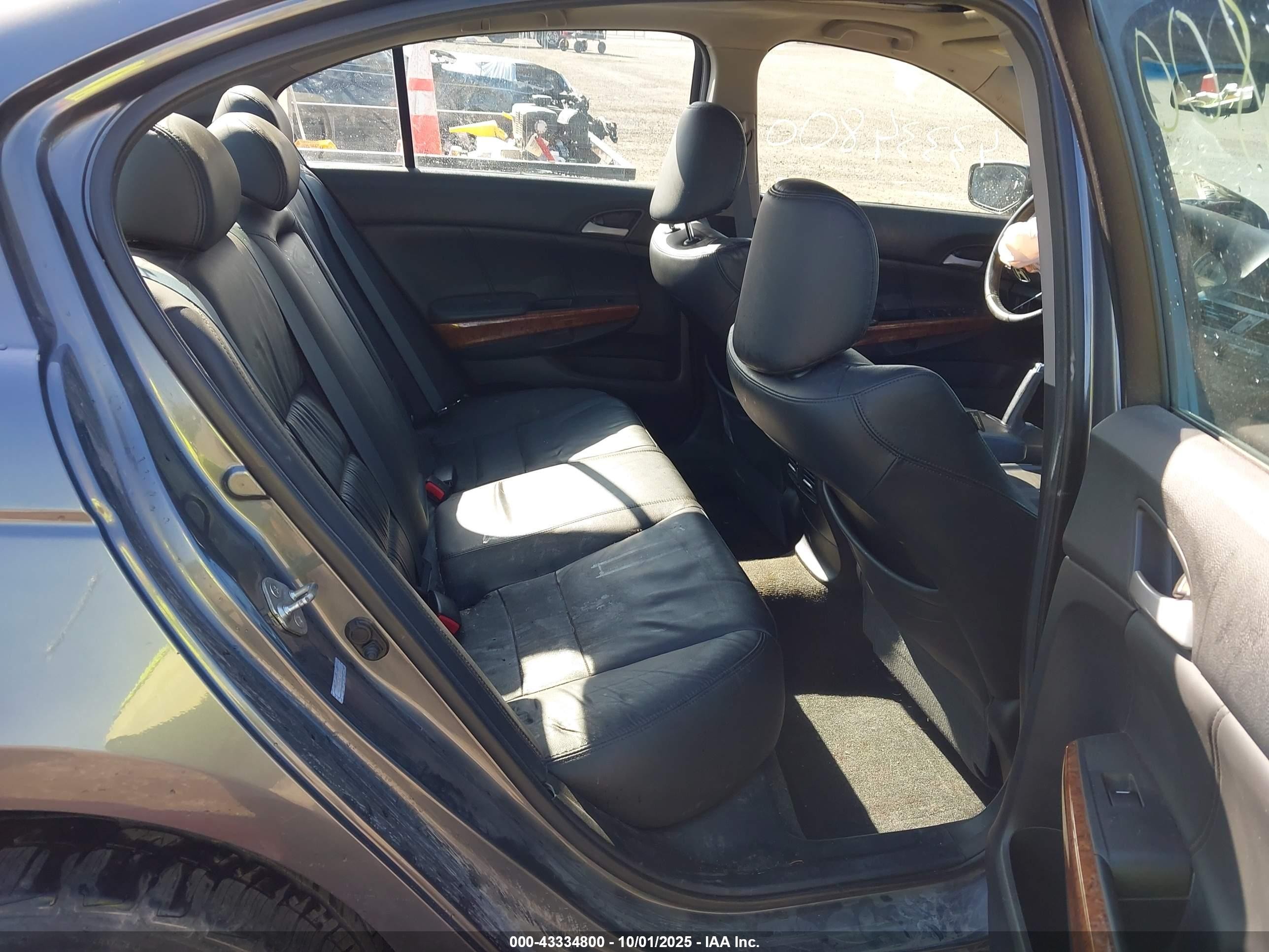 2012 Honda Accord Sdn 2.4 Ex-l/ex-l Black vin: 1HGCP2F87CA141455
