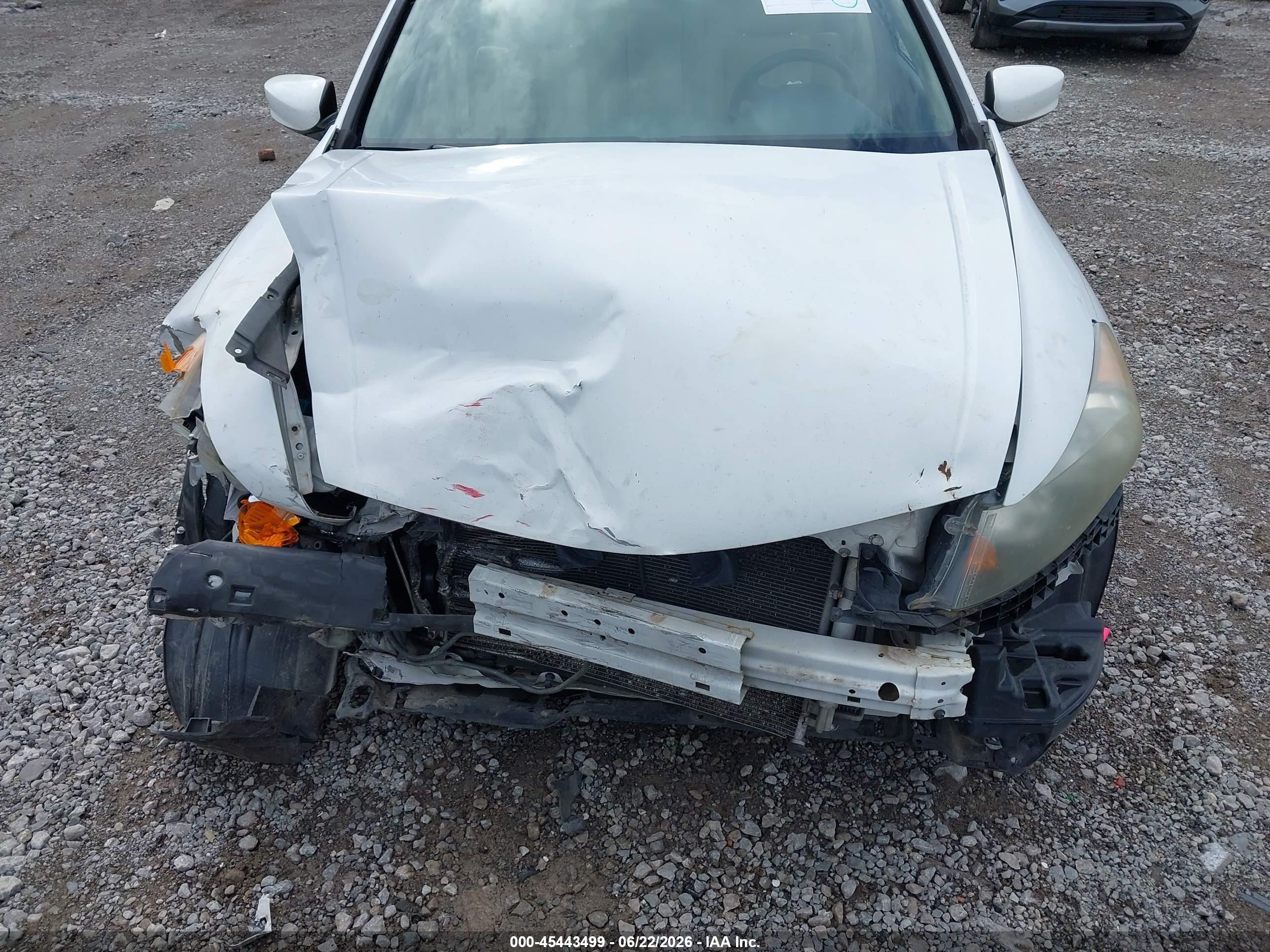 2012 Honda Accord 2.4 Ex-l Белый vin: 1HGCP2F87CA160913