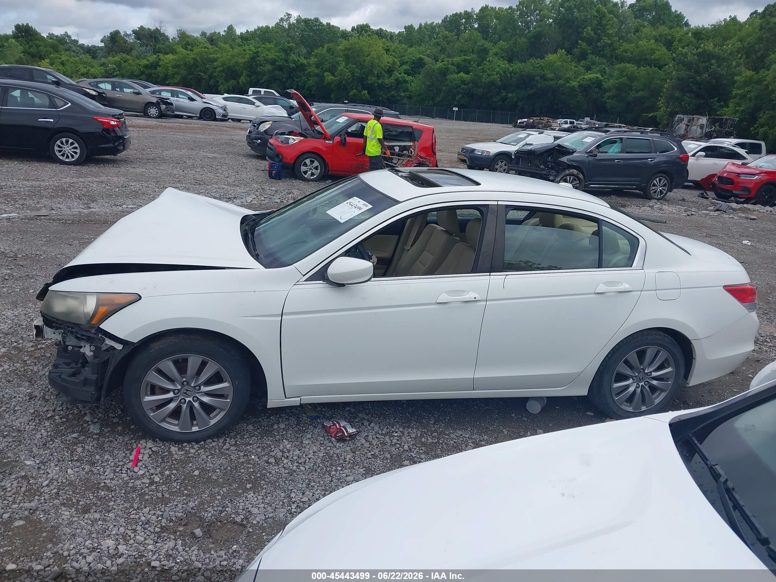2012 Honda Accord 2.4 Ex-l Белый vin: 1HGCP2F87CA160913