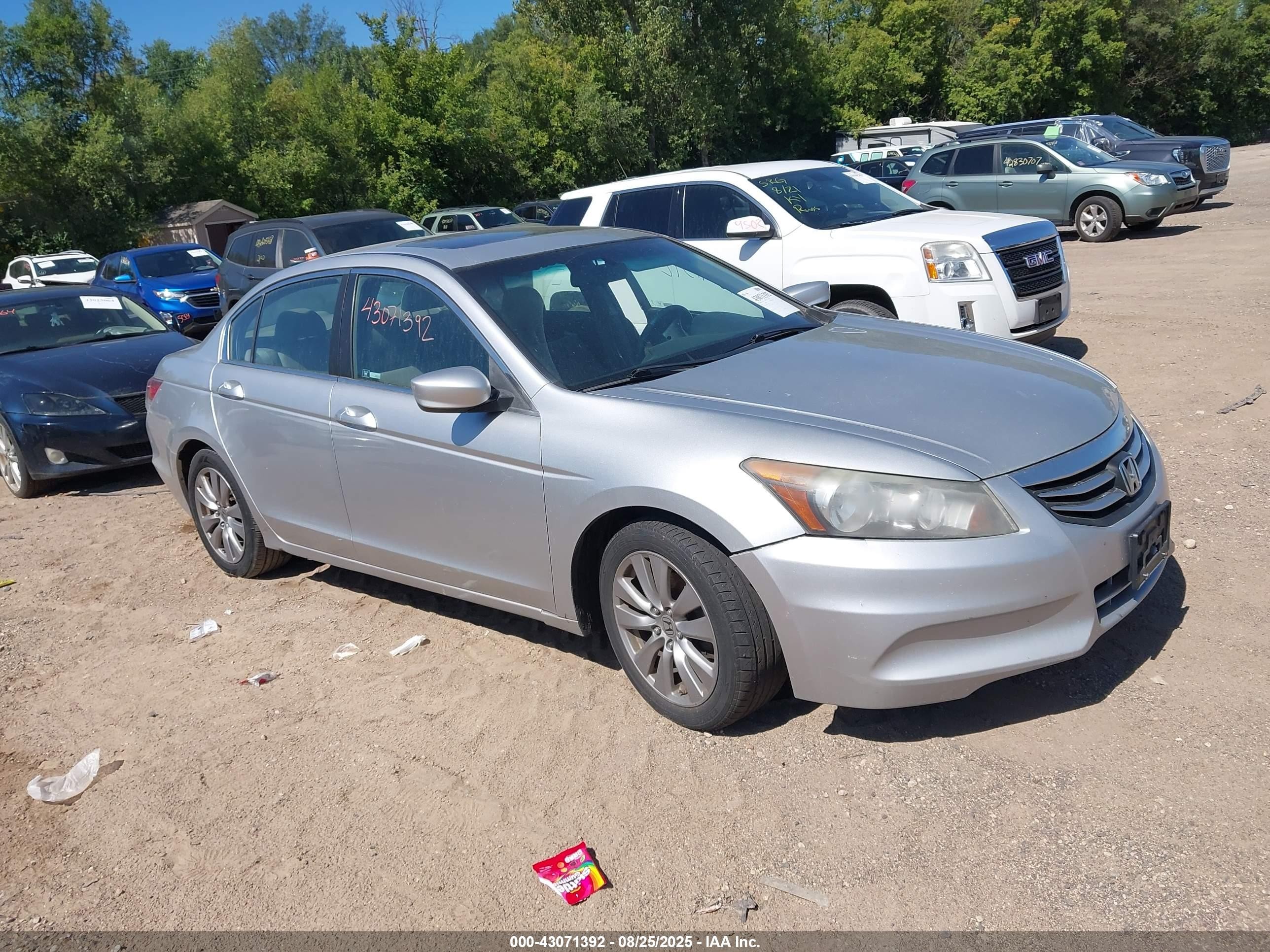 2012 Honda Accord Sdn 2.4 Ex-l/ex-l Silver vin: 1HGCP2F87CA182801