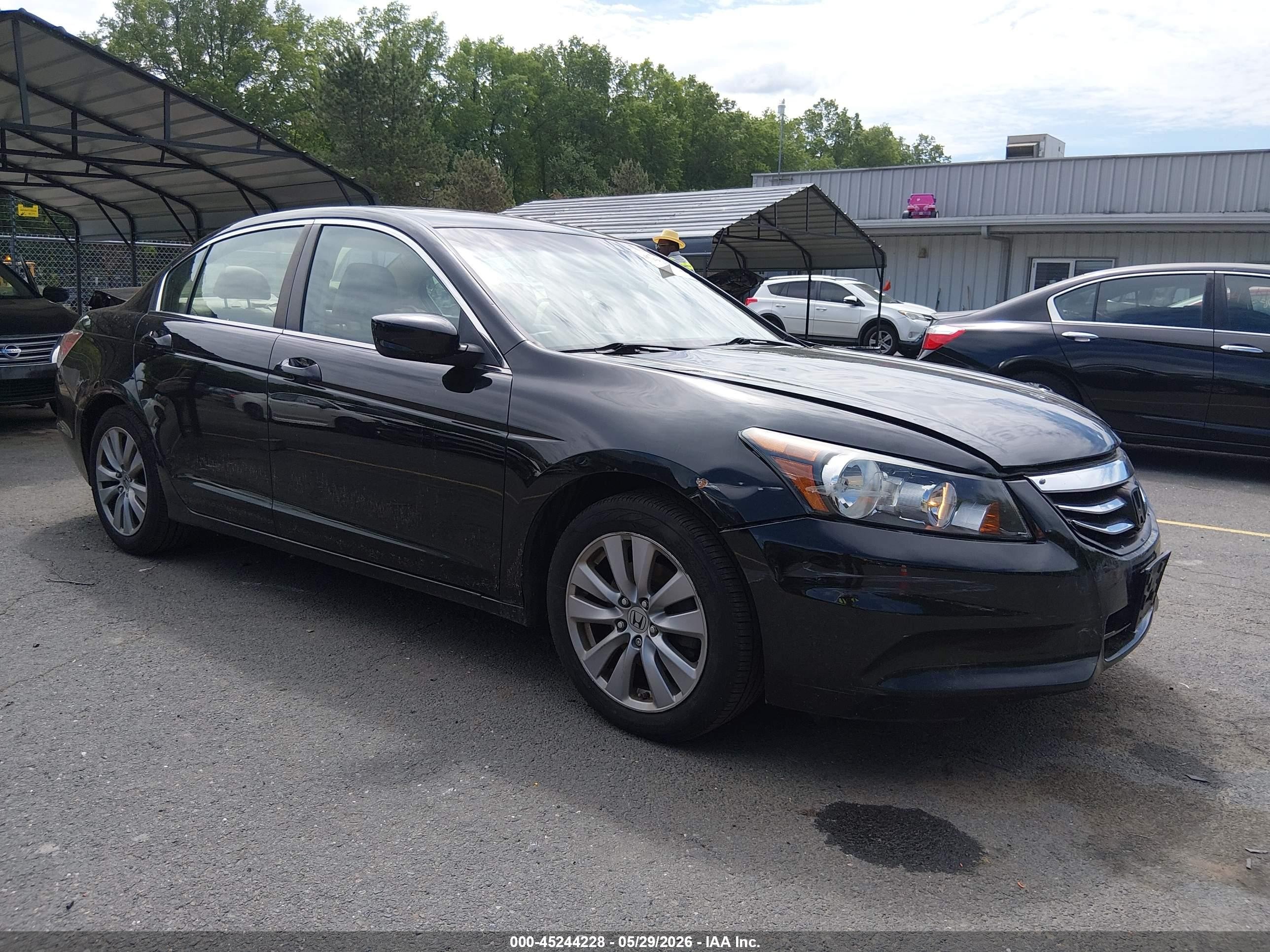 2012 Honda Accord 2.4 Ex-l Black vin: 1HGCP2F87CA184225