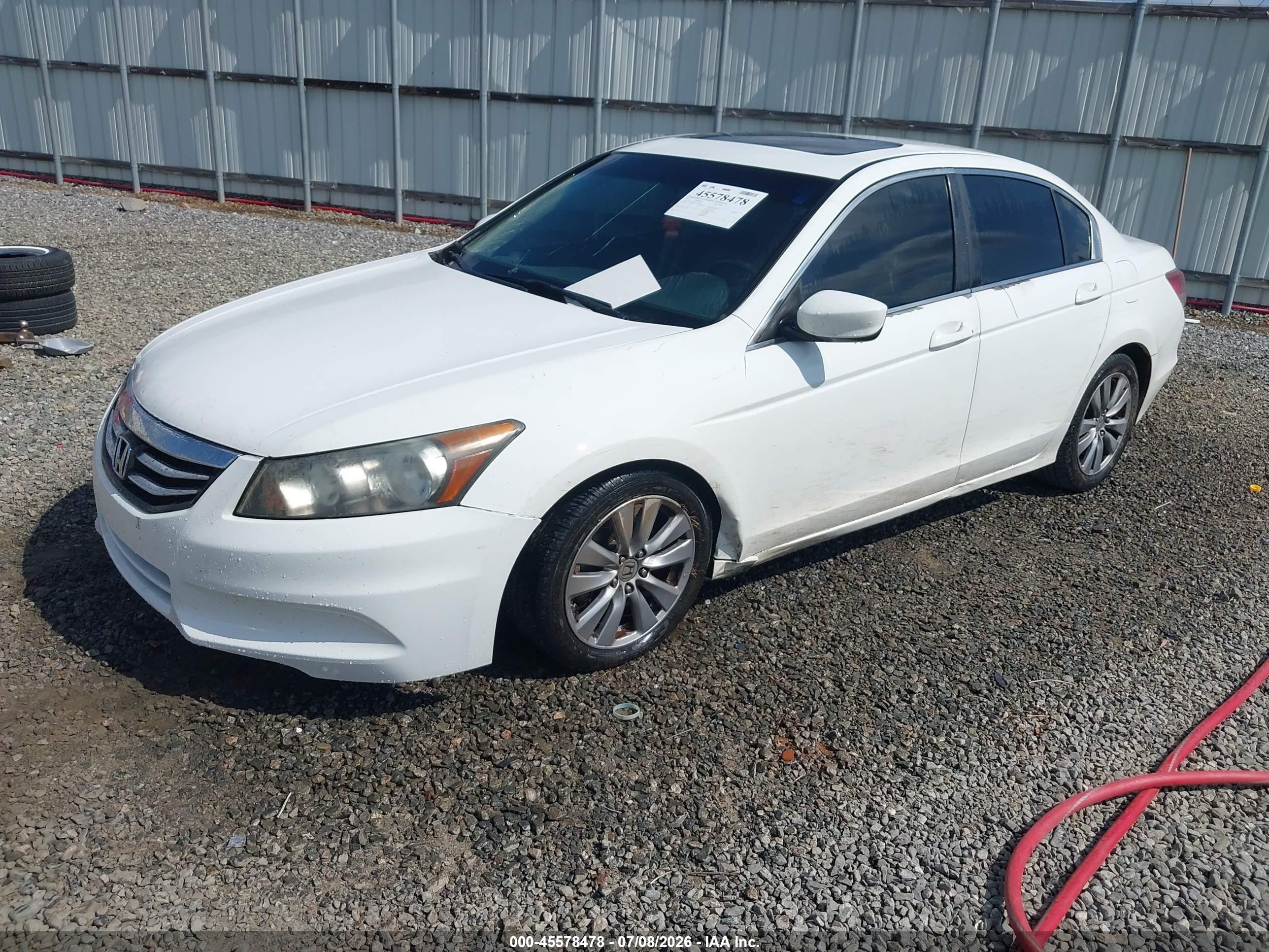 2012 Honda Accord 2.4 Ex-l Белый vin: 1HGCP2F87CA197878
