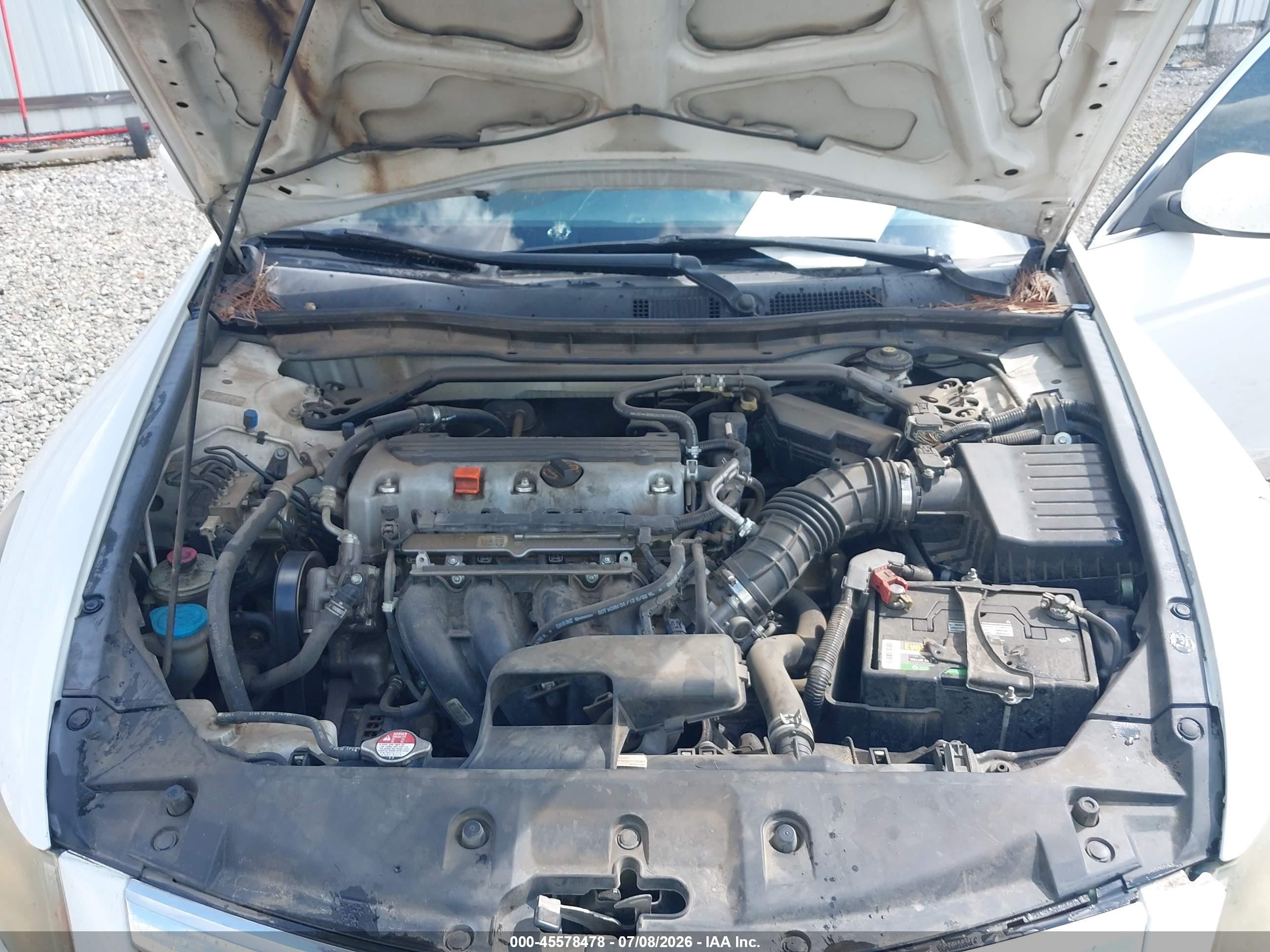 2012 Honda Accord 2.4 Ex-l Белый vin: 1HGCP2F87CA197878