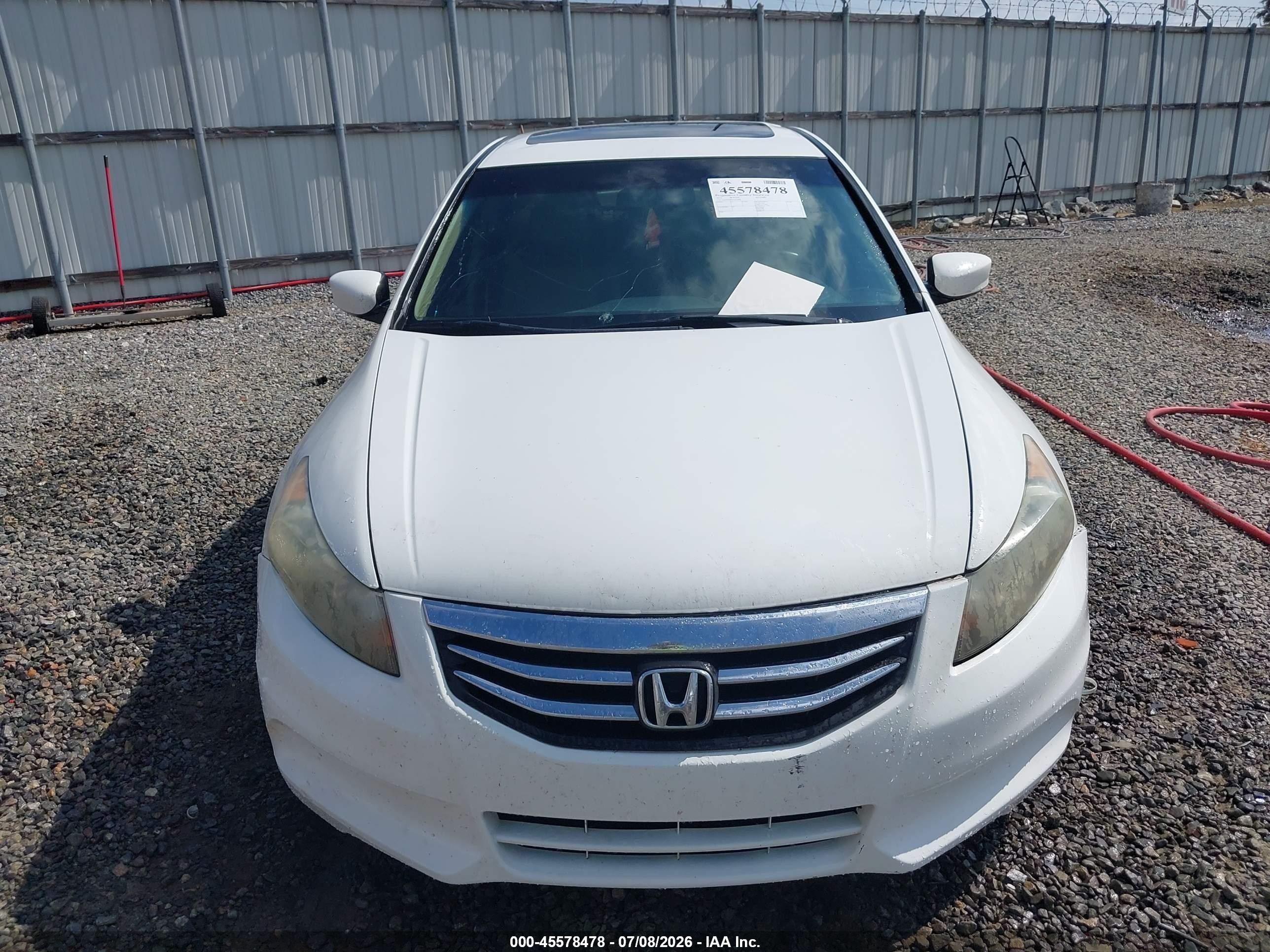 2012 Honda Accord 2.4 Ex-l Белый vin: 1HGCP2F87CA197878