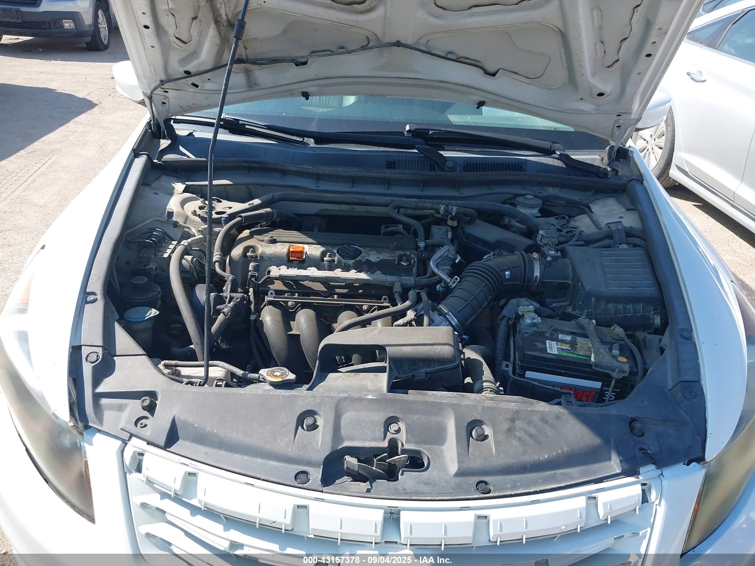 2012 Honda Accord Sdn 2.4 Ex-l/ex-l White vin: 1HGCP2F87CA219197