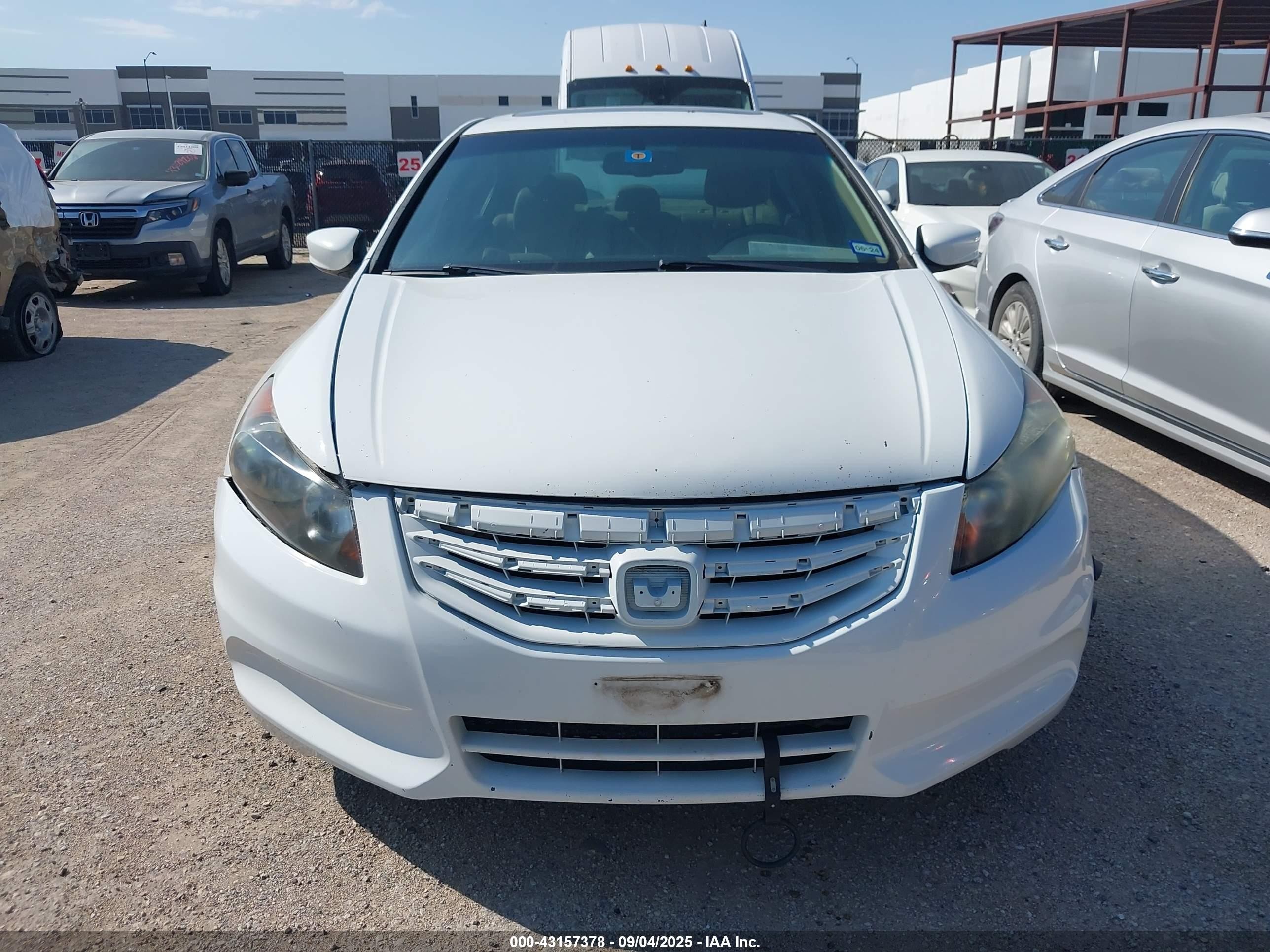 2012 Honda Accord Sdn 2.4 Ex-l/ex-l White vin: 1HGCP2F87CA219197