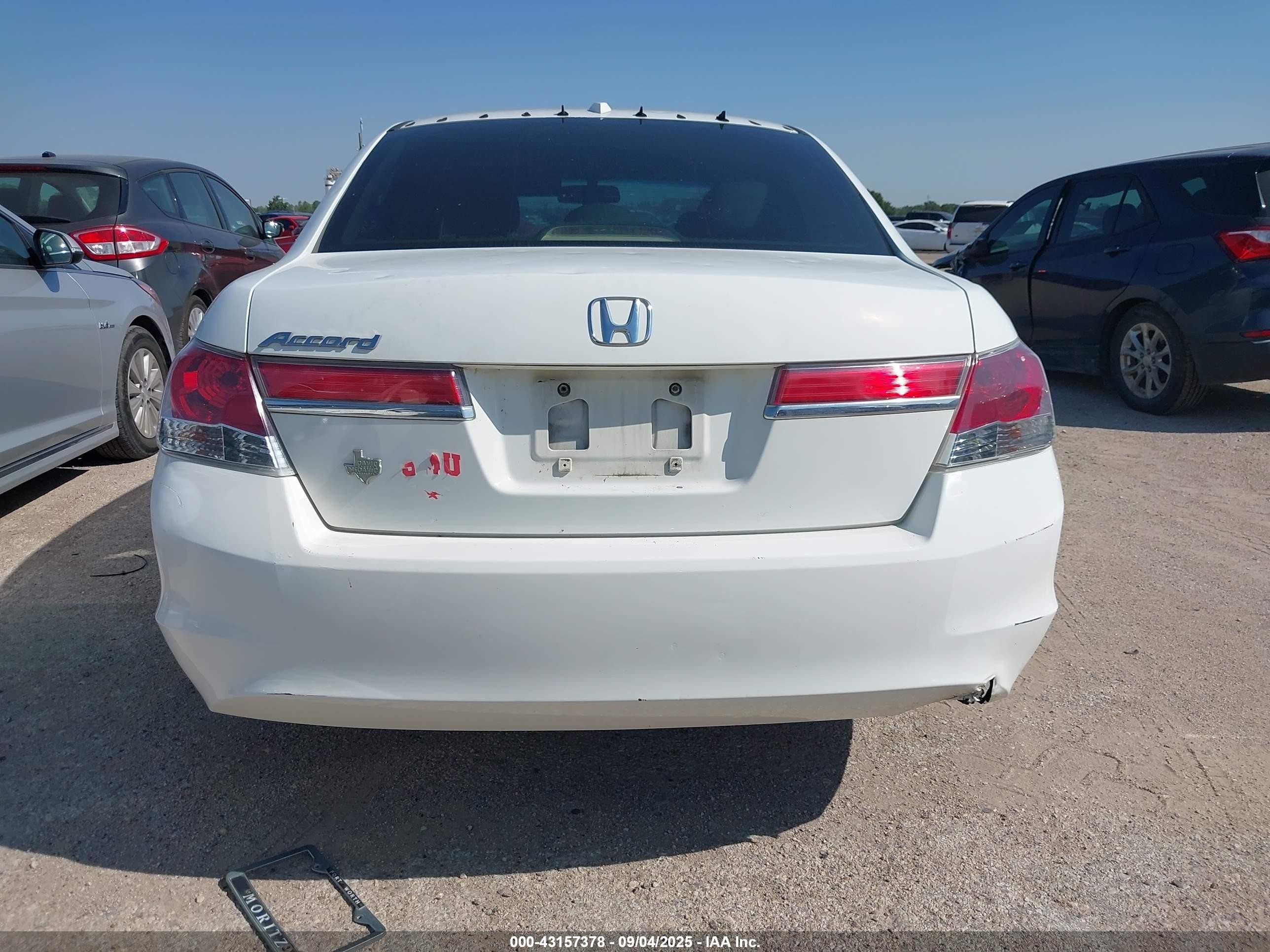 2012 Honda Accord Sdn 2.4 Ex-l/ex-l White vin: 1HGCP2F87CA219197