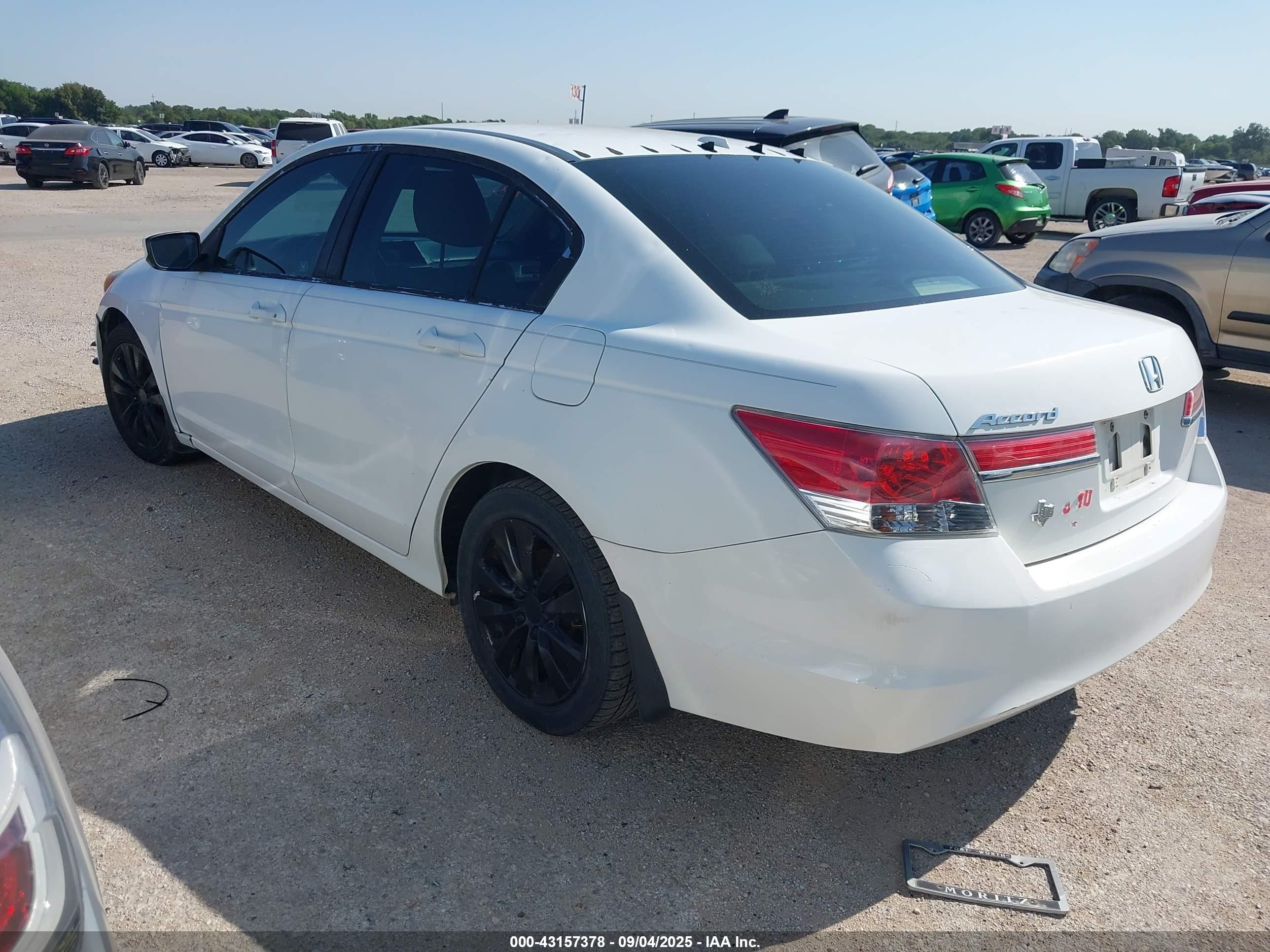 2012 Honda Accord Sdn 2.4 Ex-l/ex-l White vin: 1HGCP2F87CA219197