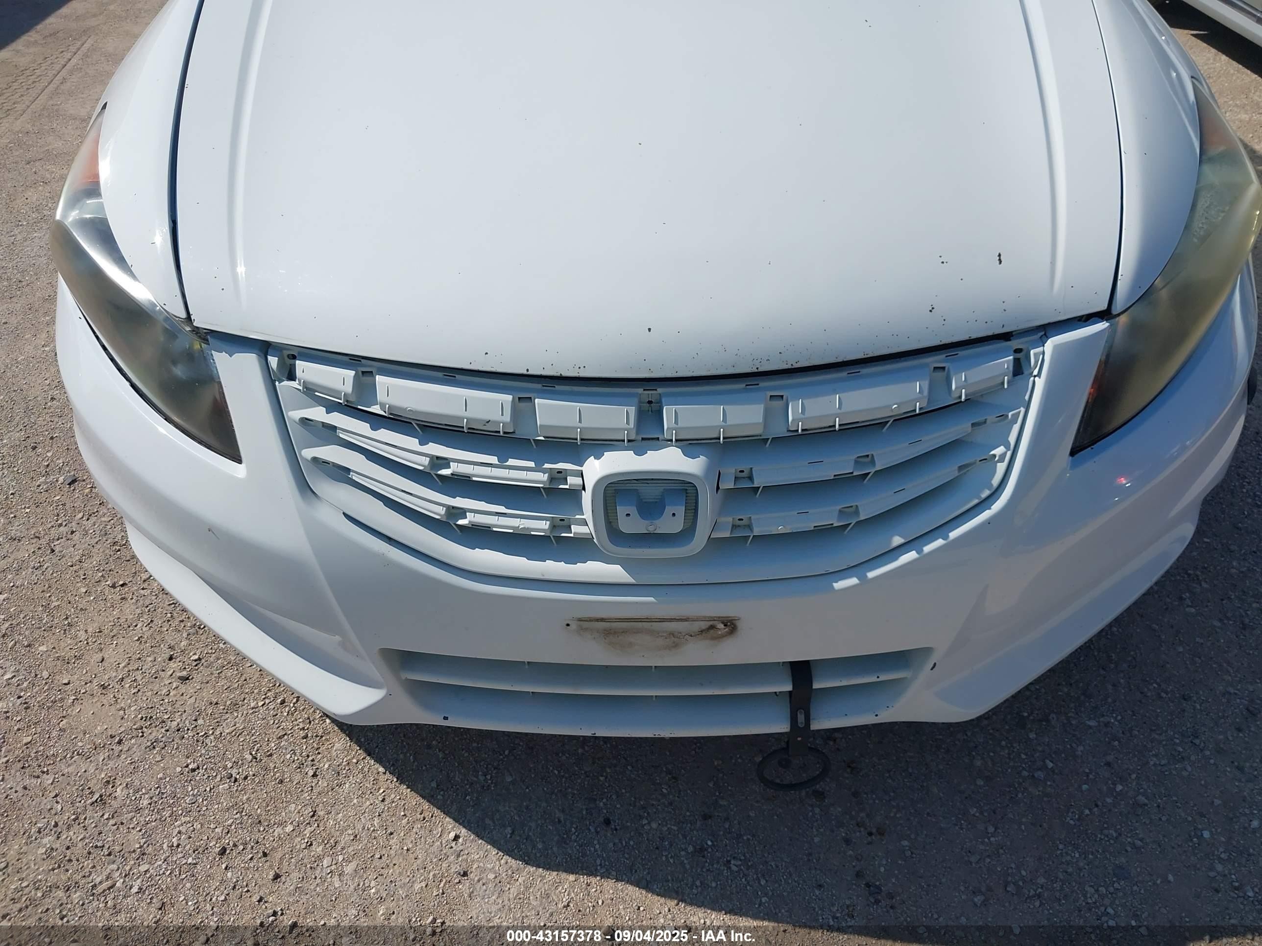2012 Honda Accord Sdn 2.4 Ex-l/ex-l White vin: 1HGCP2F87CA219197