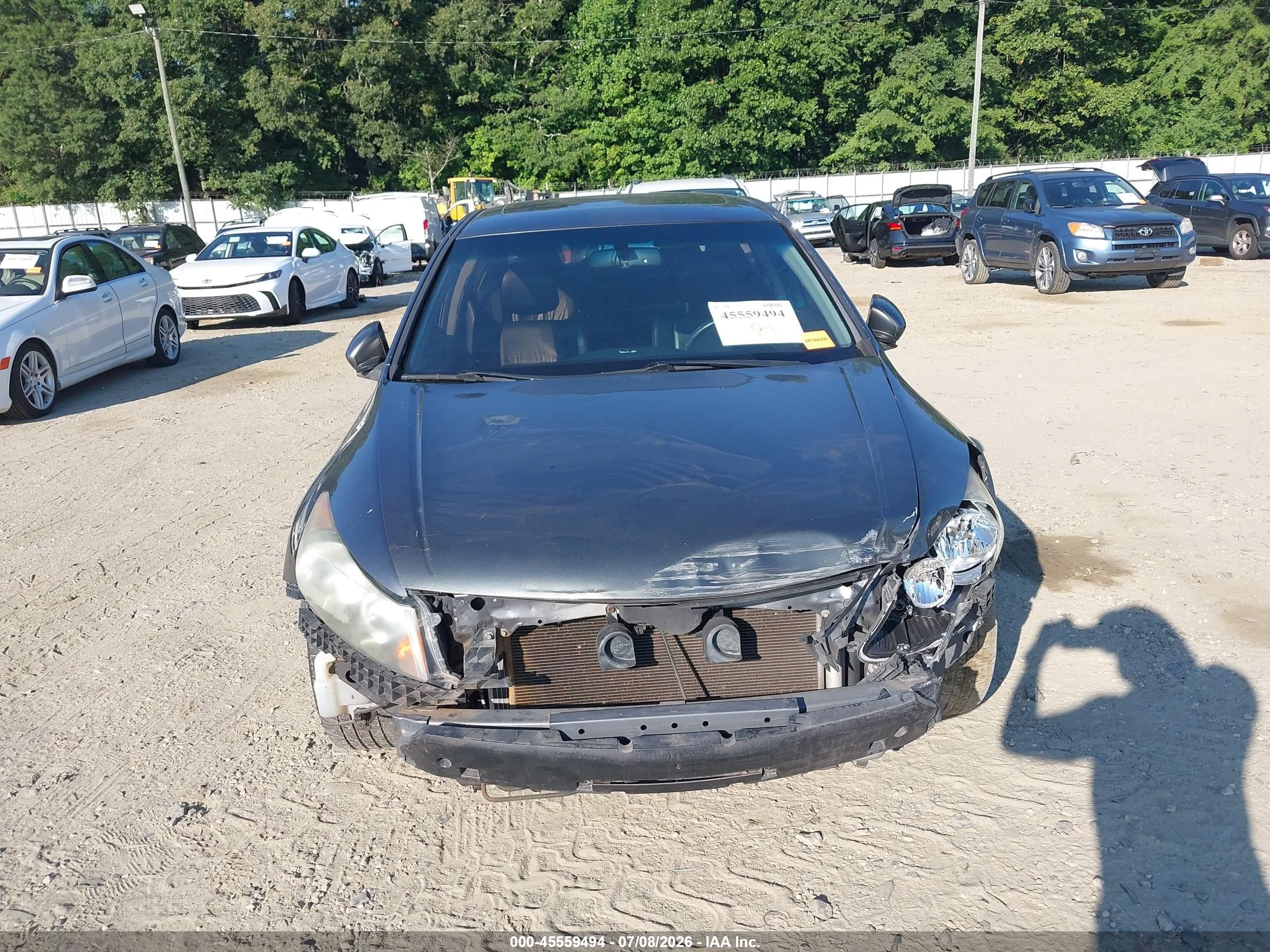 2010 Honda Accord 2.4 Ex-l Серый vin: 1HGCP2F88AA051731