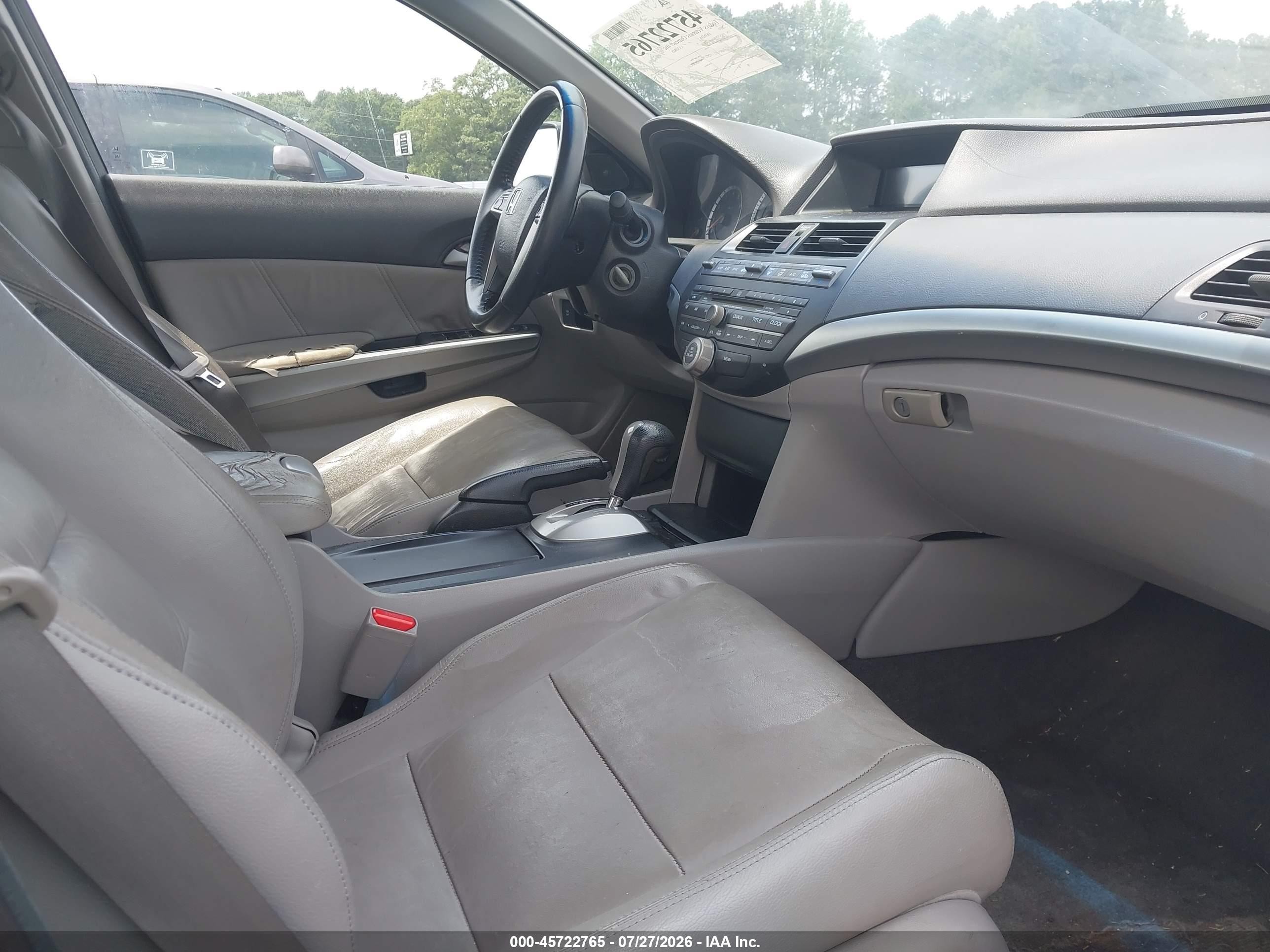 2010 Honda Accord 2.4 Ex-l Gray vin: 1HGCP2F88AA103651