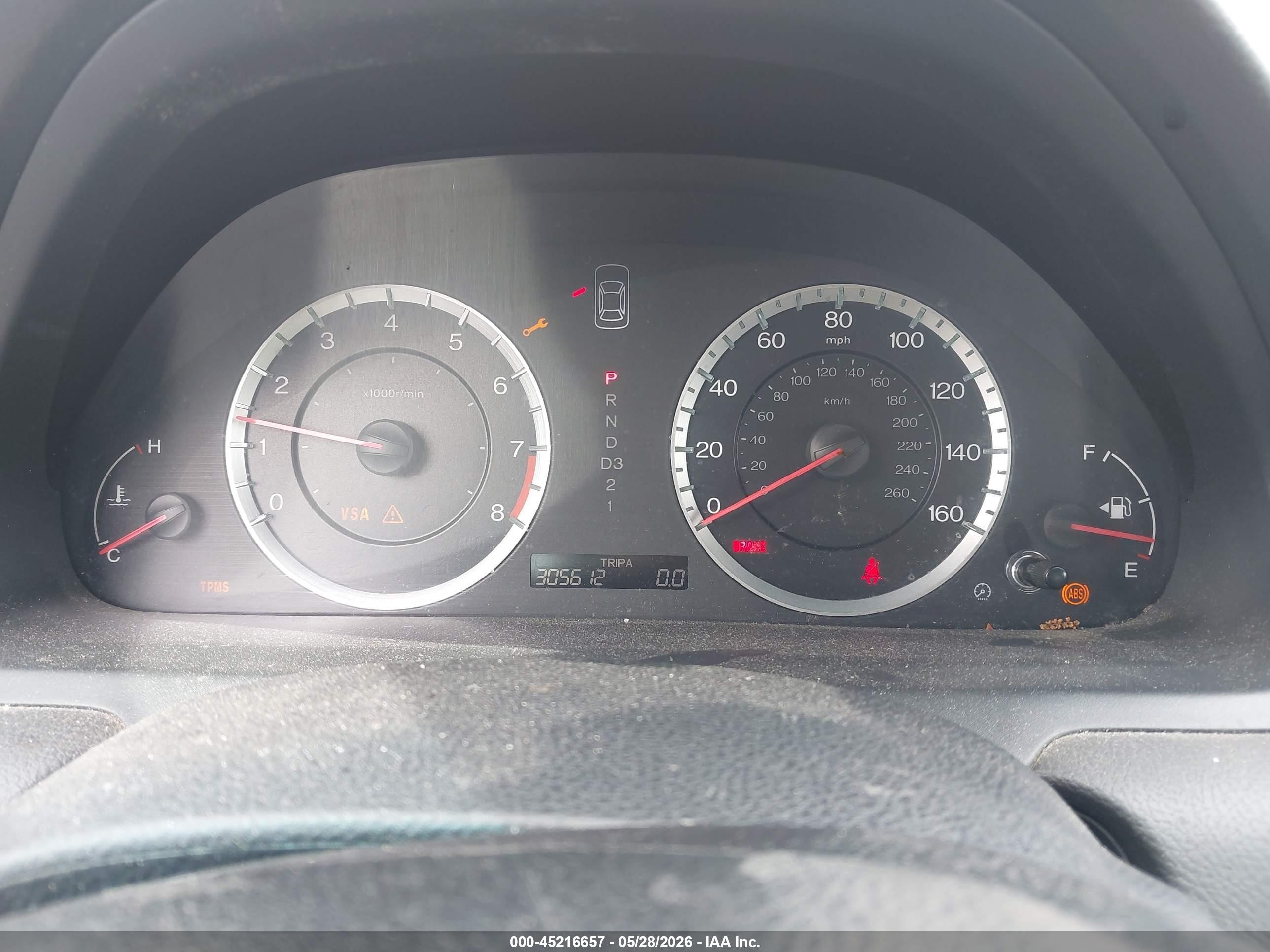 2010 Honda Accord 2.4 Ex-l Blue vin: 1HGCP2F88AA133538